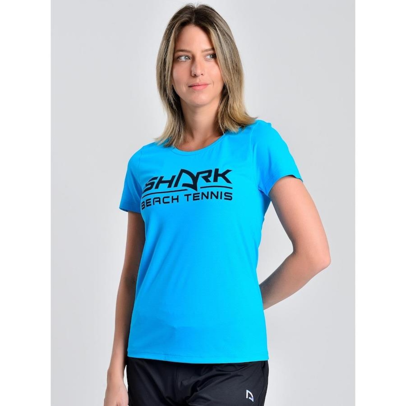 Camiseta Baby Look Shark Shf23I060 - Feminina - Foto 3