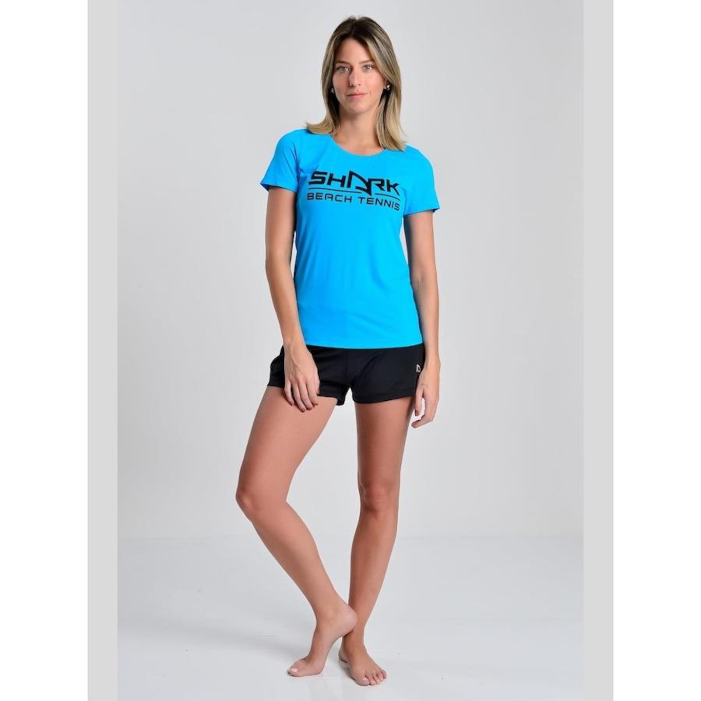 Camiseta Baby Look Shark Shf23I060 - Feminina - Foto 4