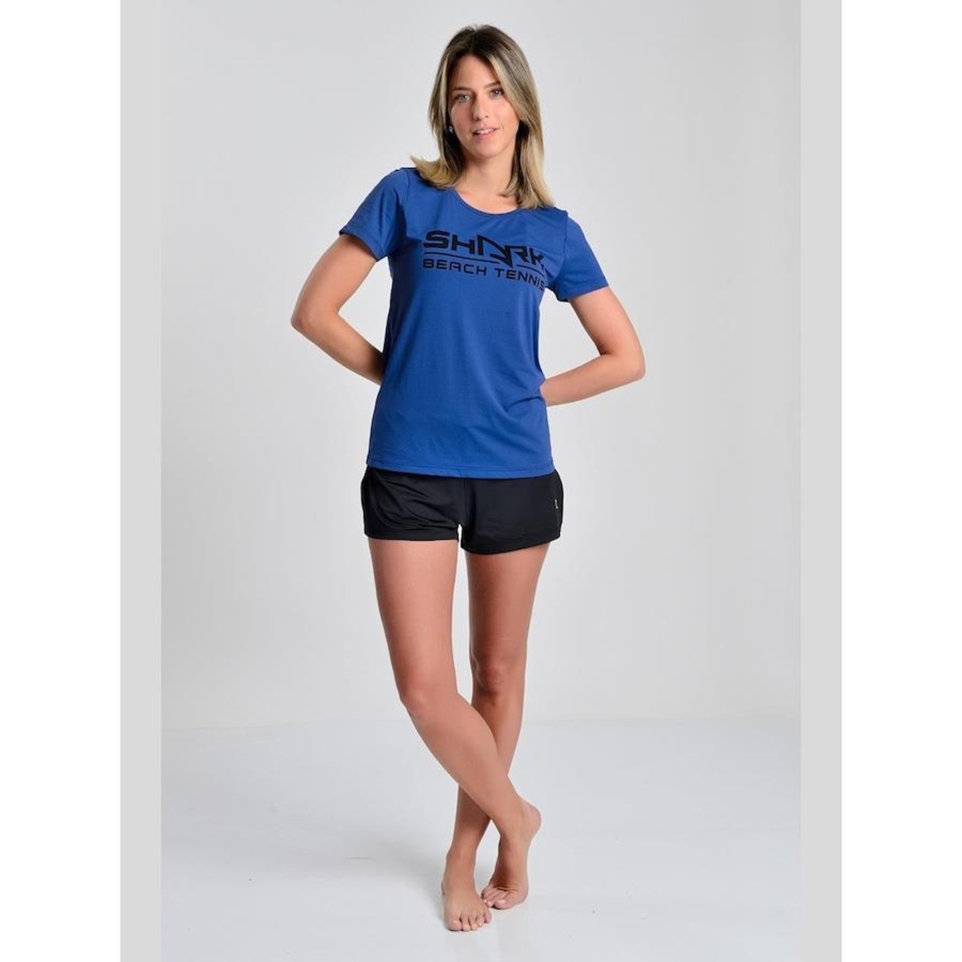 Camiseta Baby Look Shark Shf23I060 - Feminina - Foto 4