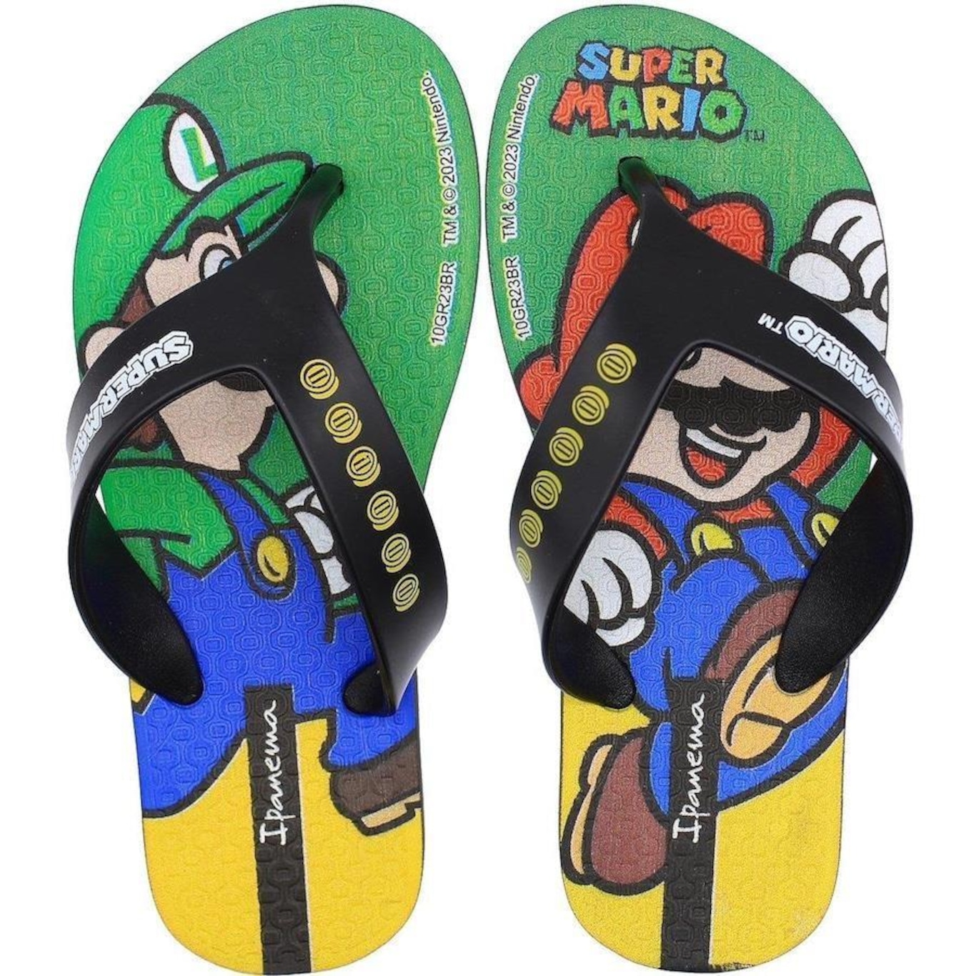 Chinelo Ipanema Super Mario Coins - Infantil - Foto 1