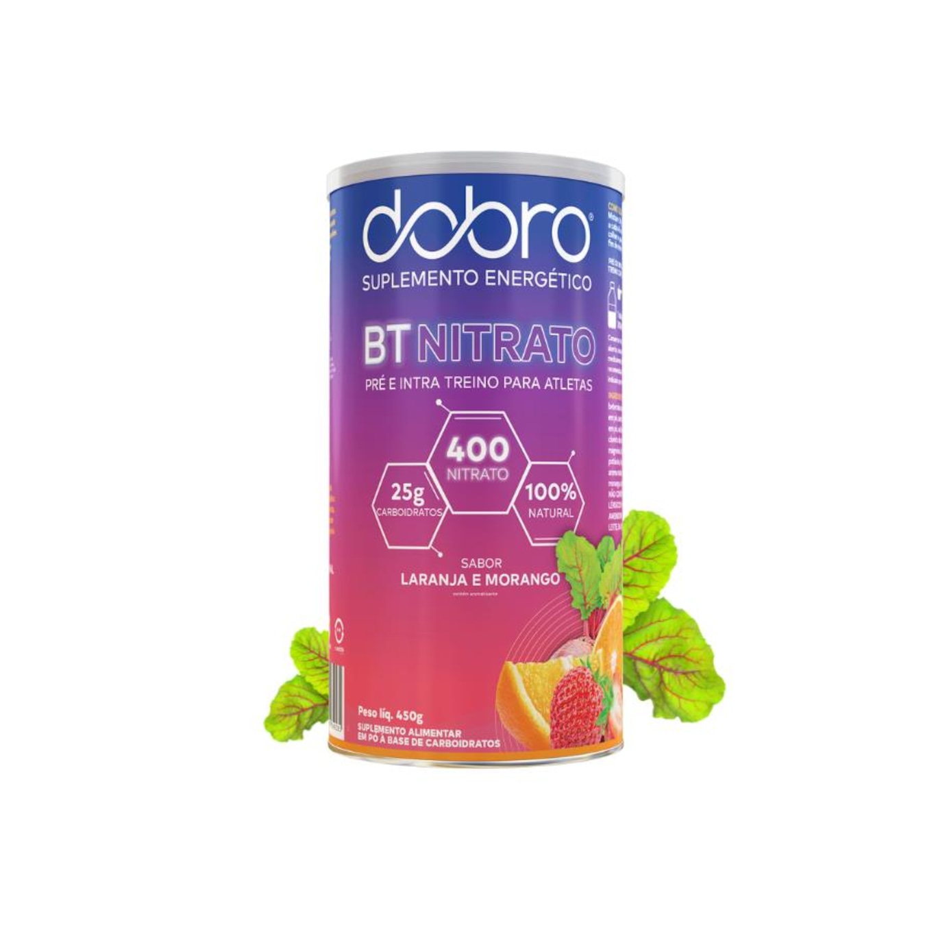 Bt Nitrato Dobro Sabor com Morango - 450g - Foto 1