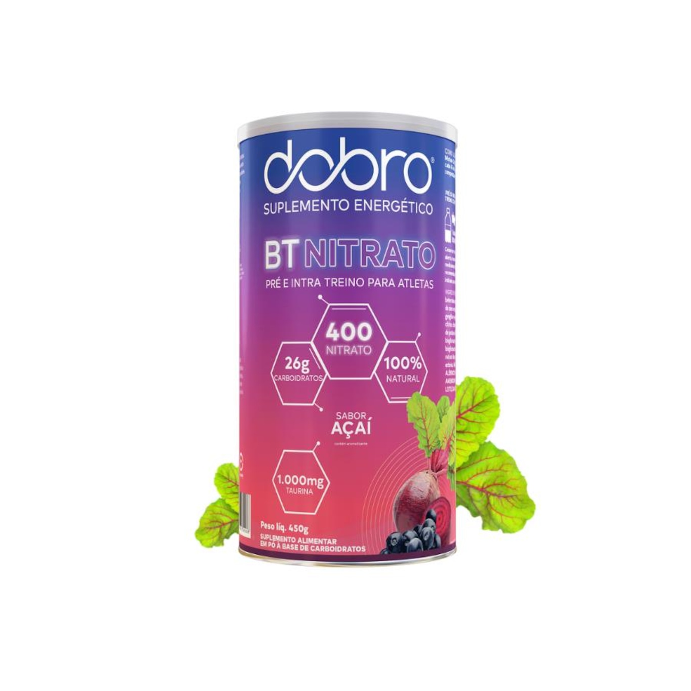 Bt Nitrato Dobro Sabor Açaí - 450g - Foto 1