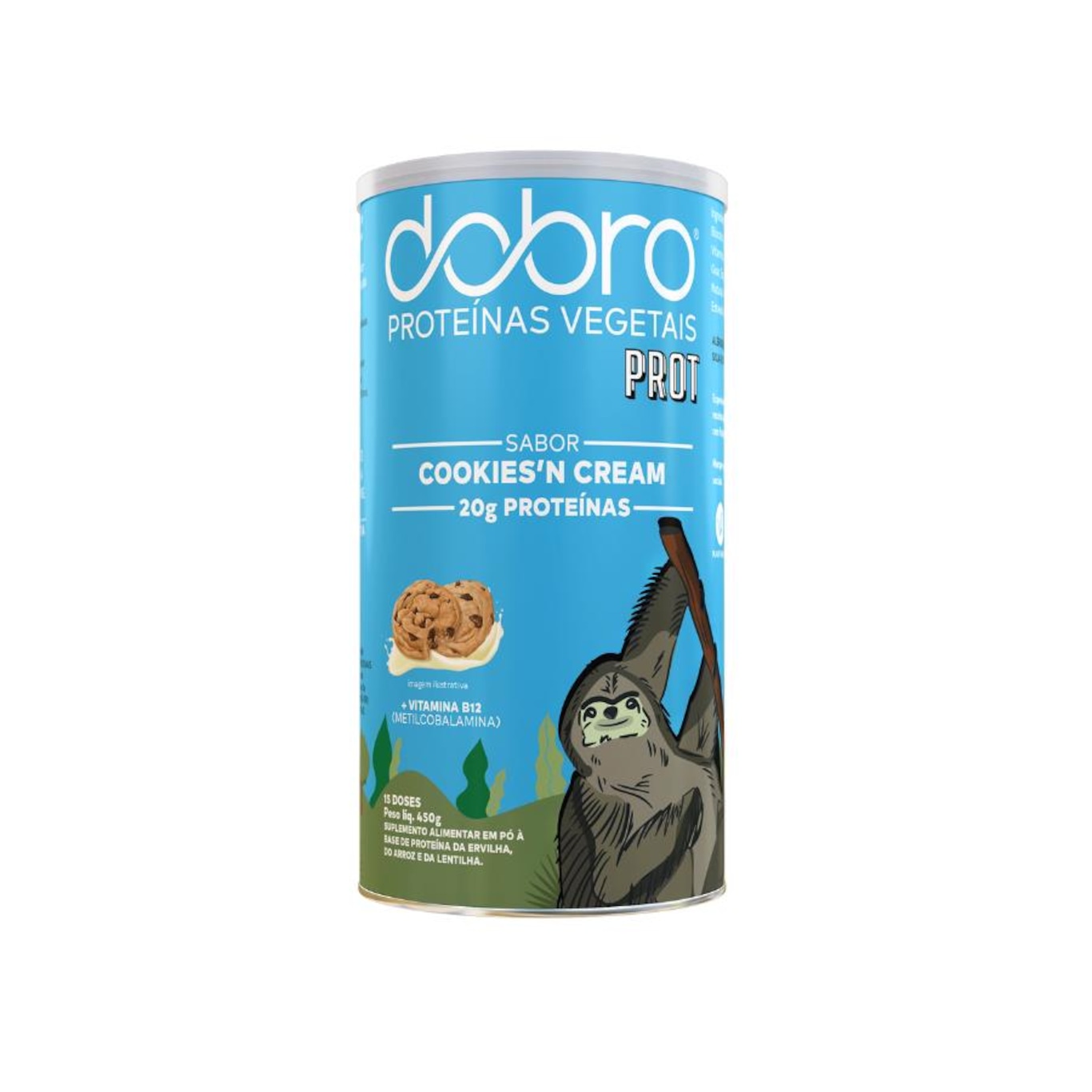 Proteína Dobro - Cookies - 450g - Foto 1