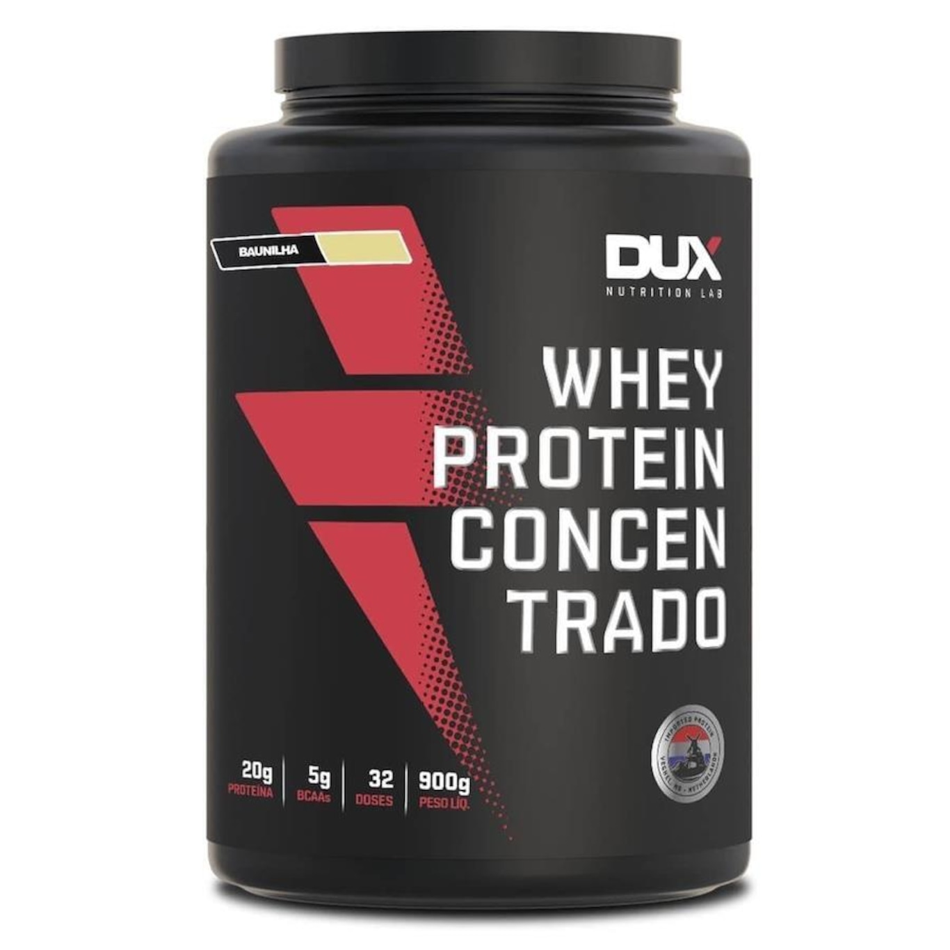 Whey Protein Concentrado Dux Nutrition - Baunilha - 900g - Foto 1