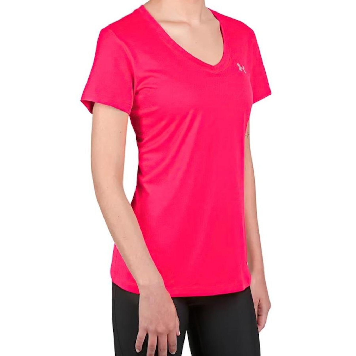 Camiseta Under Armour Tech Ssv Solid - Feminina - Foto 1