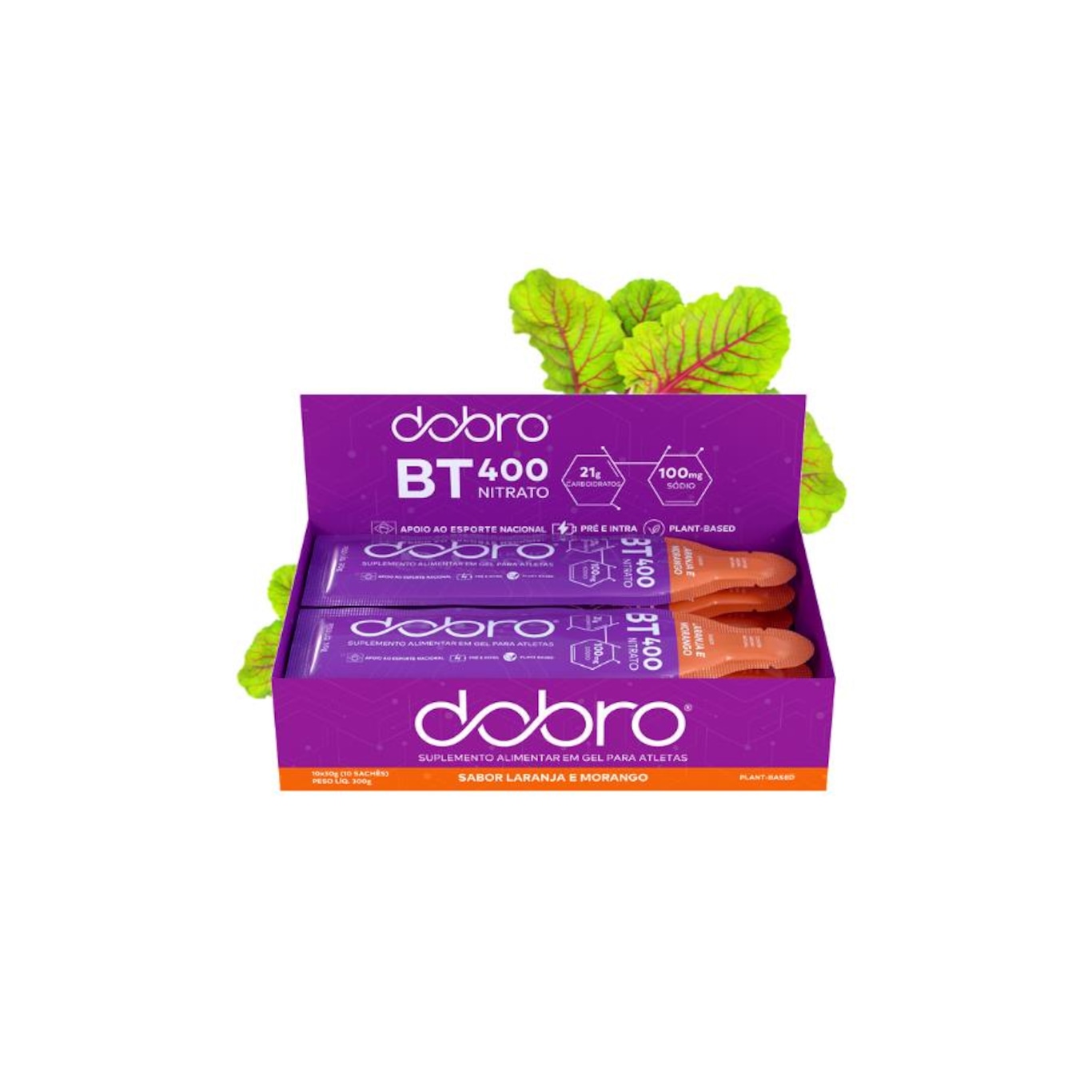 Gel Bt Nitrato Dobro Sabor e Morango - 10X30g - Foto 1