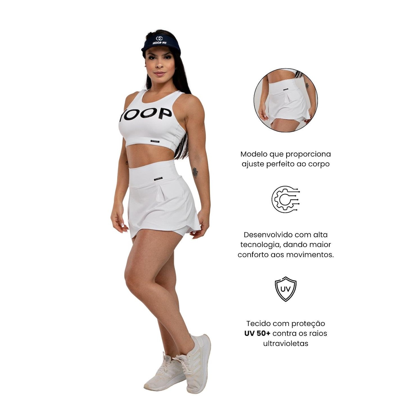 Shorts Saia  Esportivo Hoop Fit - Feminino - Foto 2