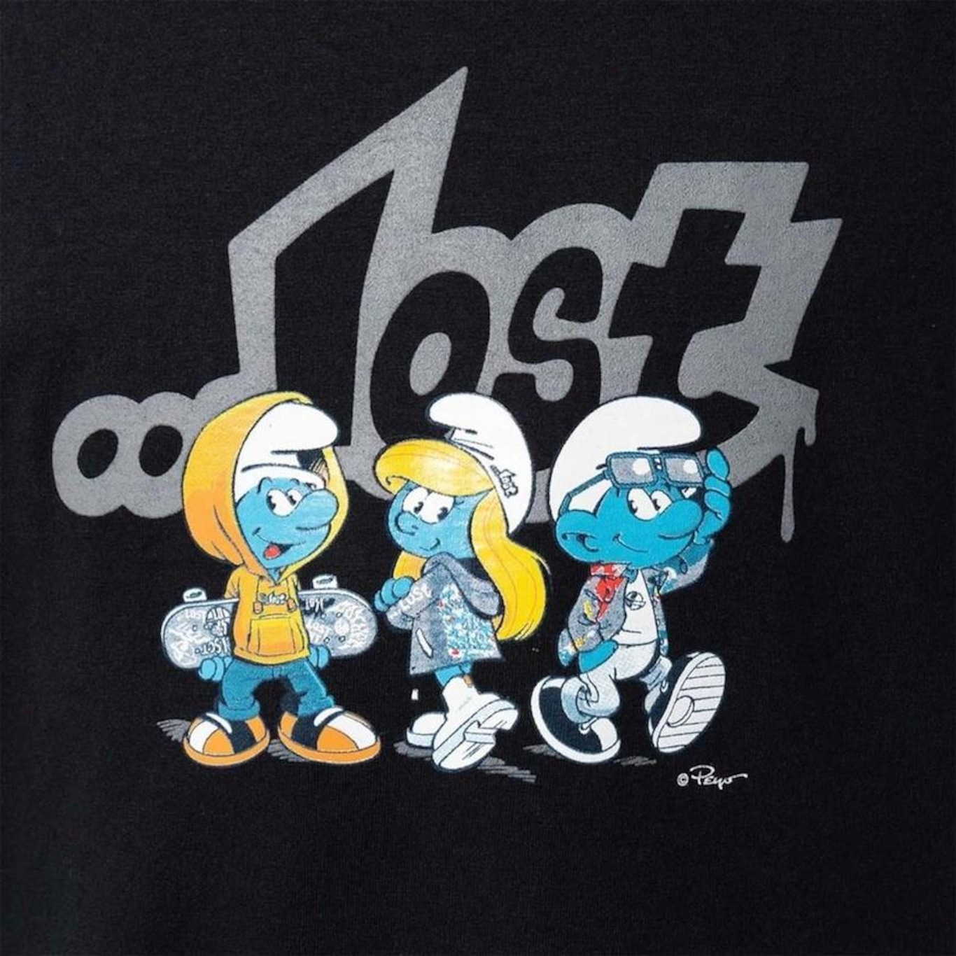 Camiseta Lost + Smurfs Crias - Masculina - Foto 2