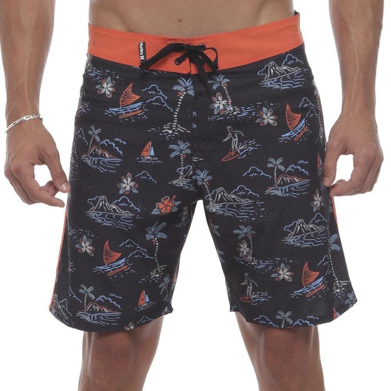 Bermuda Hurley Aloha 18" Wt23 - Masculina - Foto 1