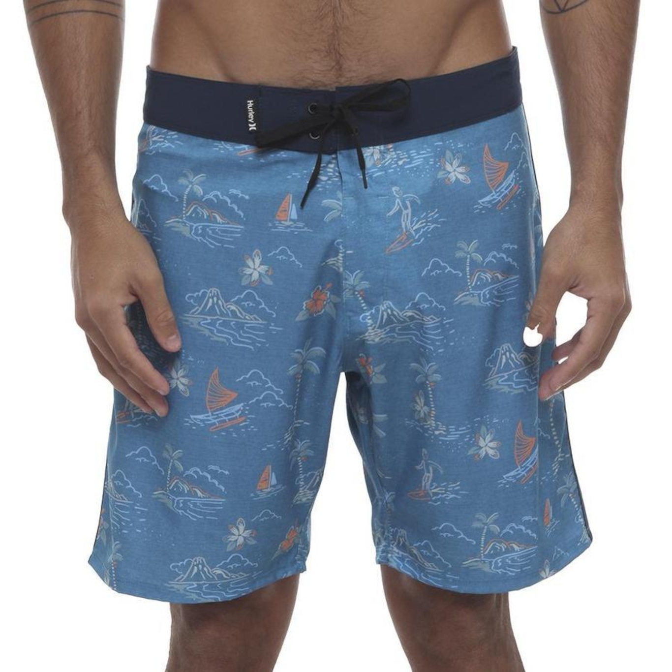 Bermuda Hurley Aloha 18" Wt23 - Masculina - Foto 1