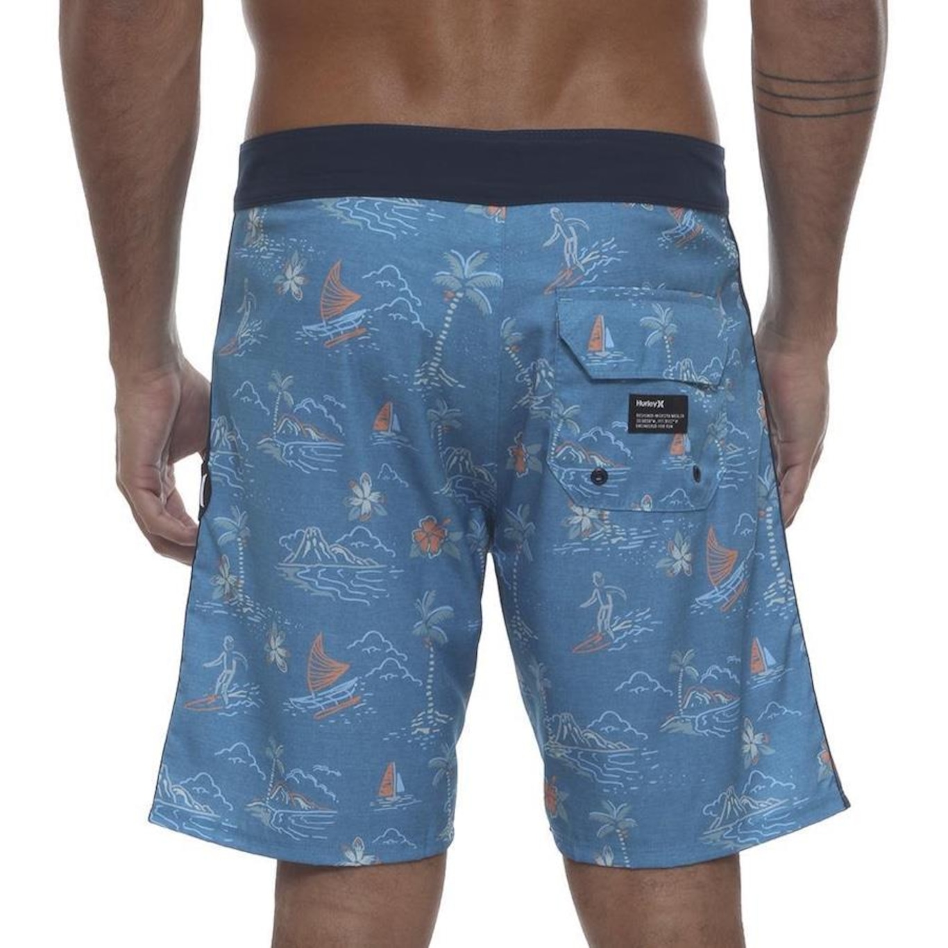 Bermuda Hurley Aloha 18" Wt23 - Masculina - Foto 2