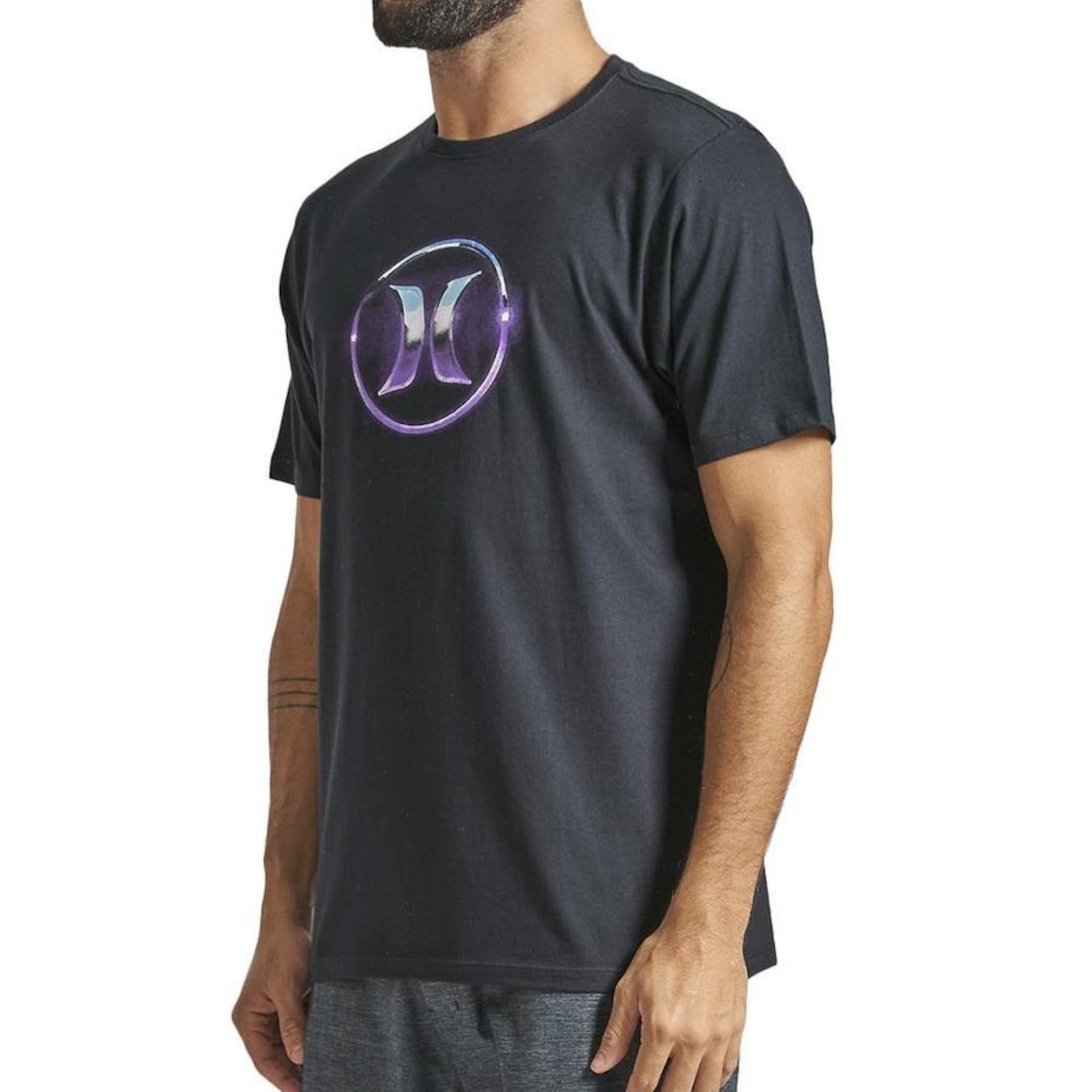 Camiseta Hurley Chrome Icon Sm24 - Masculina - Foto 3