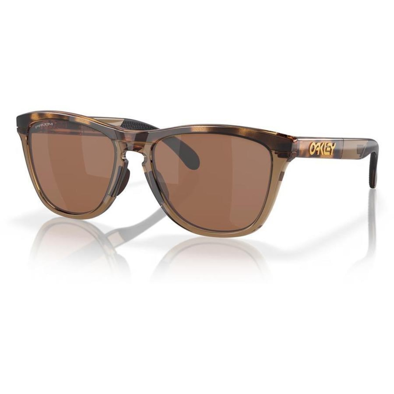 Óculos de Sol Unissex Oakley Frogskins Brown Tortoise Brown Smoke 07 - Foto 1