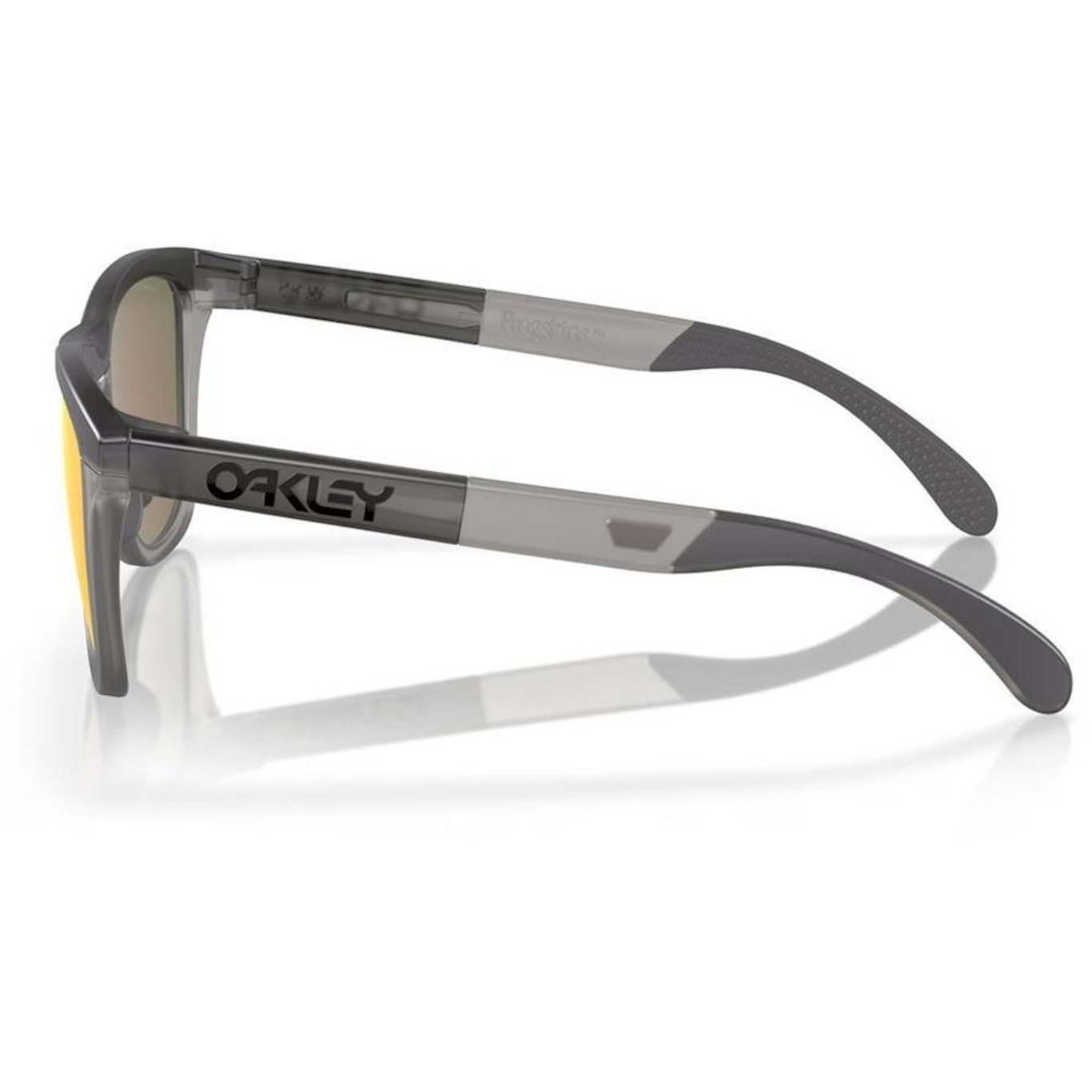 Óculos de Sol Unissex Oakley Frogskins Matte Grey Smoke Grey Ink - Foto 2