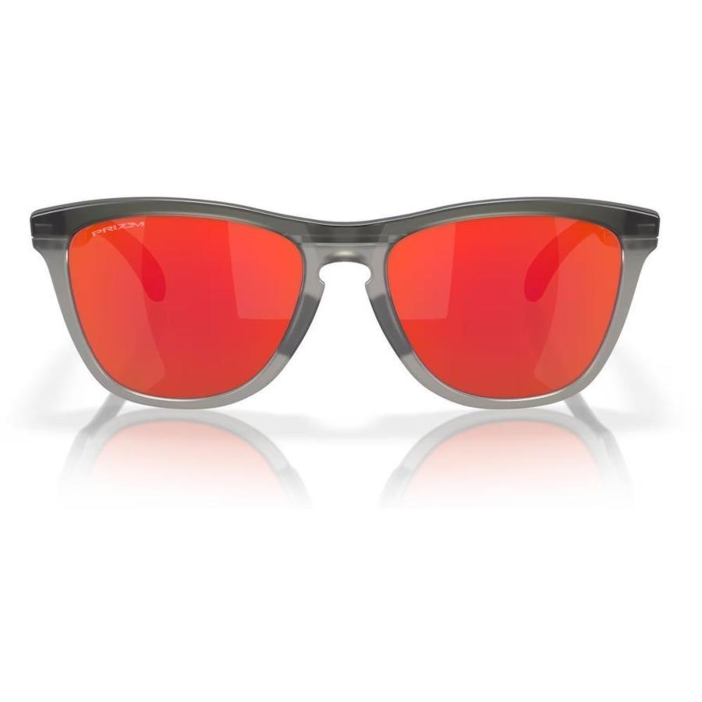 Óculos de Sol Unissex Oakley Frogskins Matte Grey Smoke Grey Ink - Foto 5