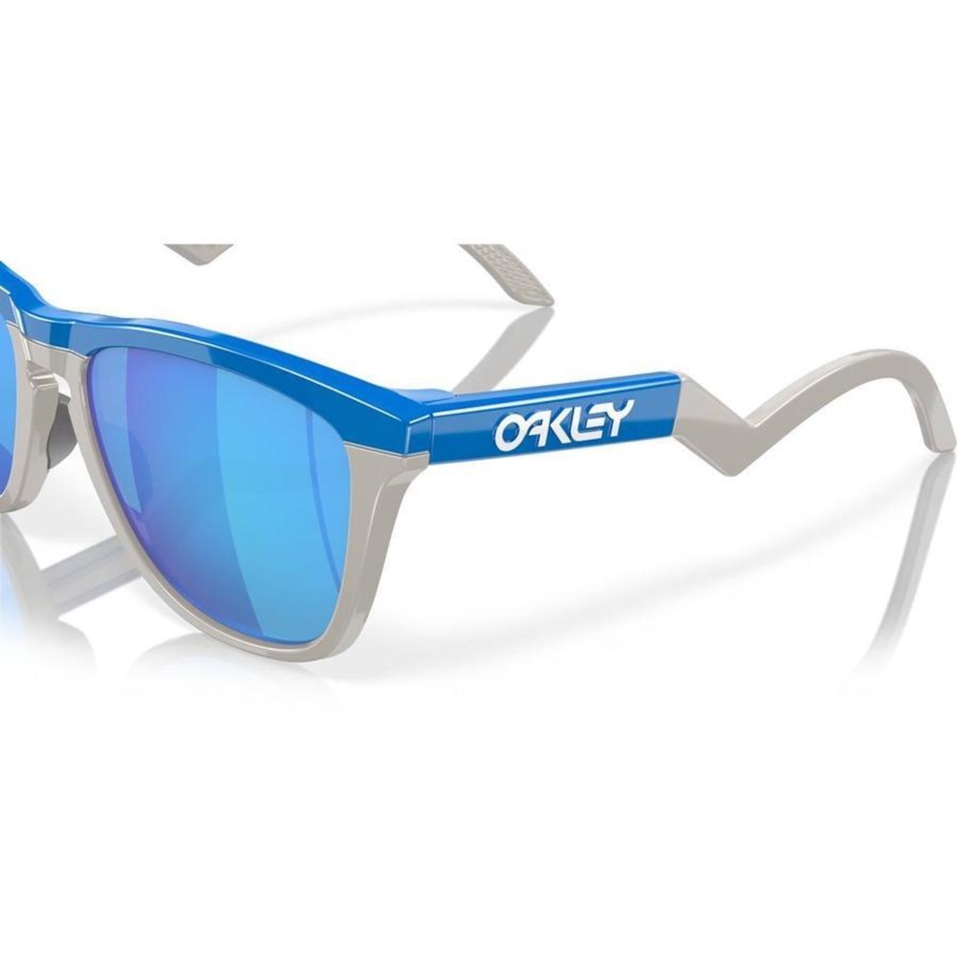 Óculos de Sol Unissex Oakley Frogskins Primary Blue Cool Grey 0355 - Foto 6