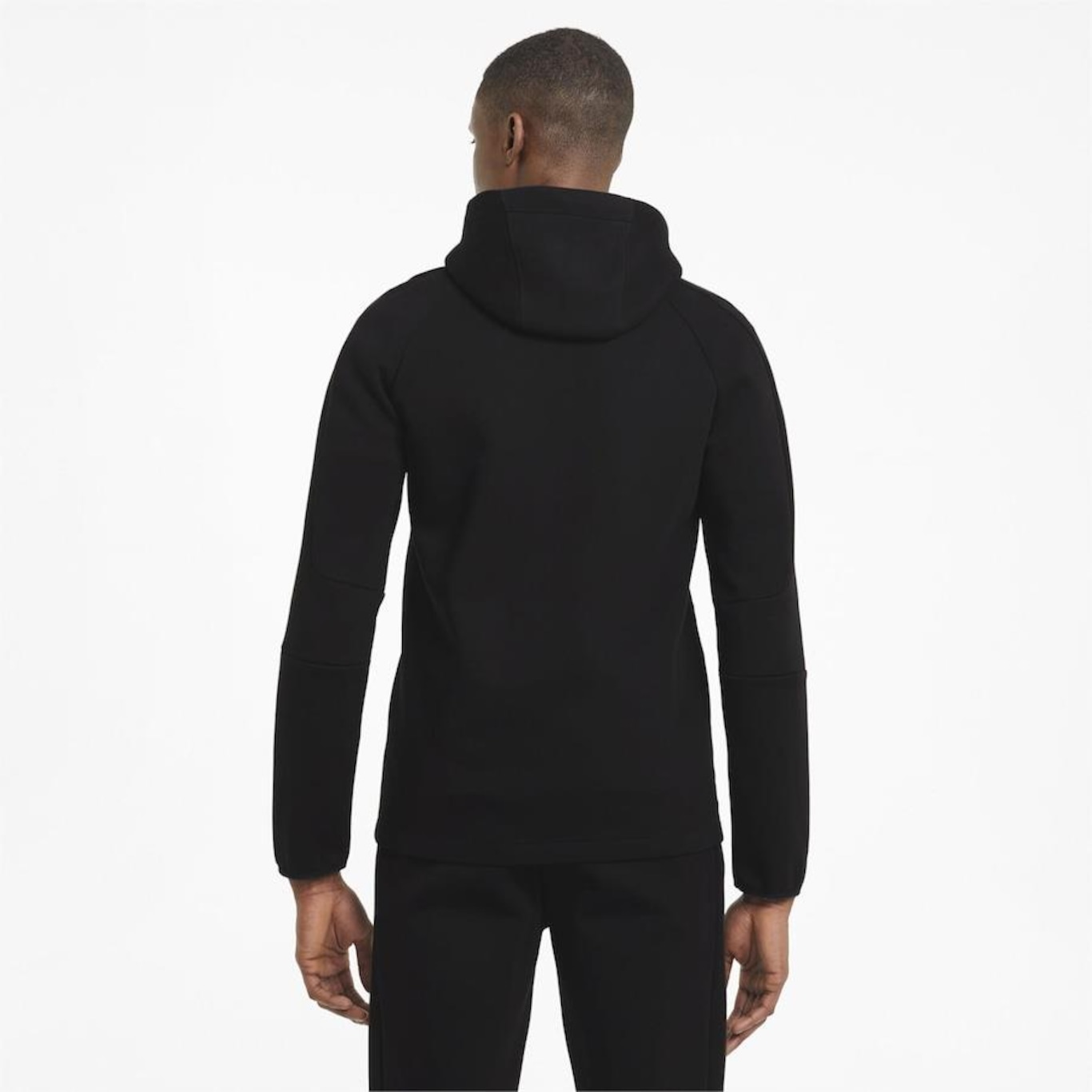 Jaqueta de Moletom com Capuz Puma Evostripe Core Malha Simples Full-Zip - Masculina - Foto 4