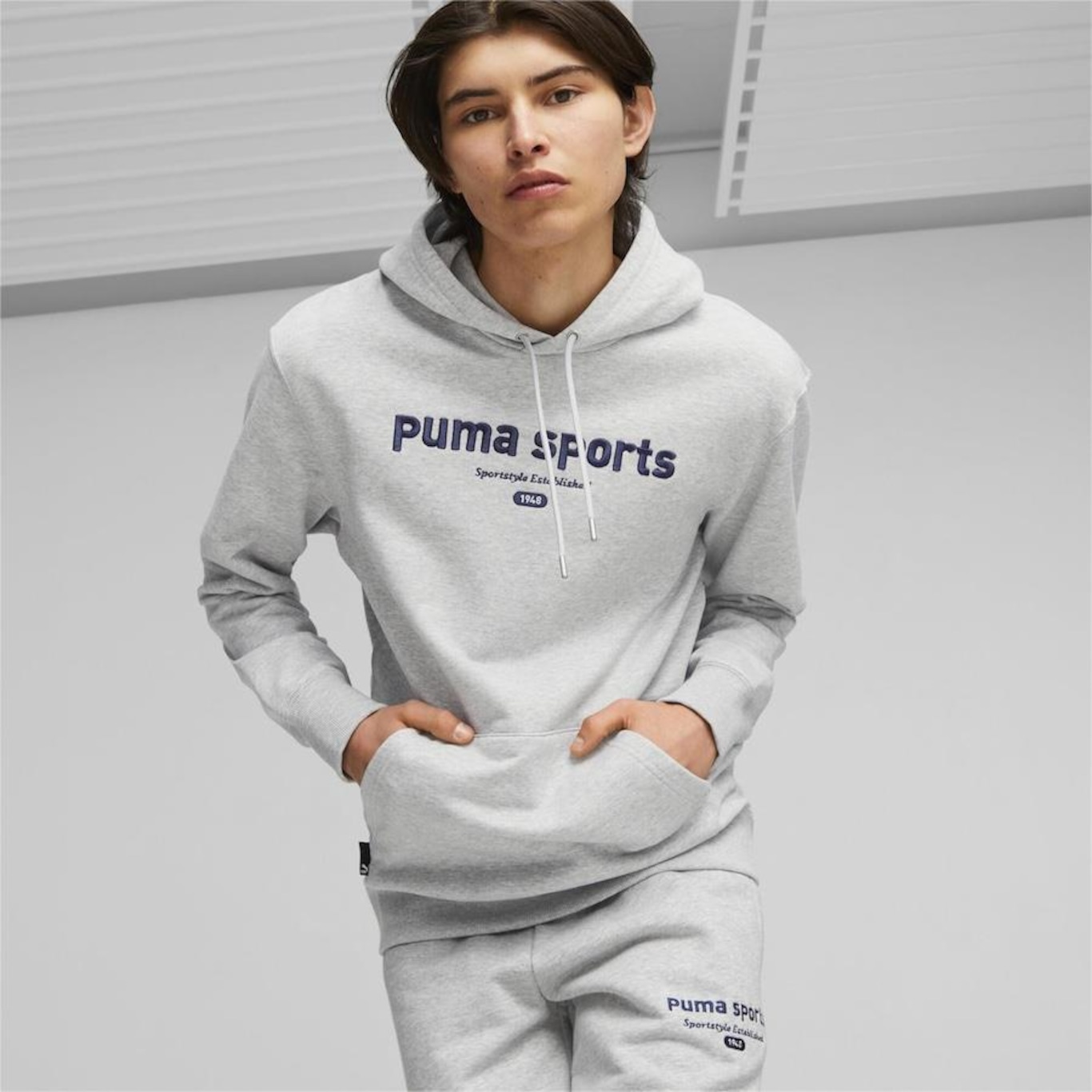 Blusão de Moletom com Capuz Puma Team - Masculino - Foto 3