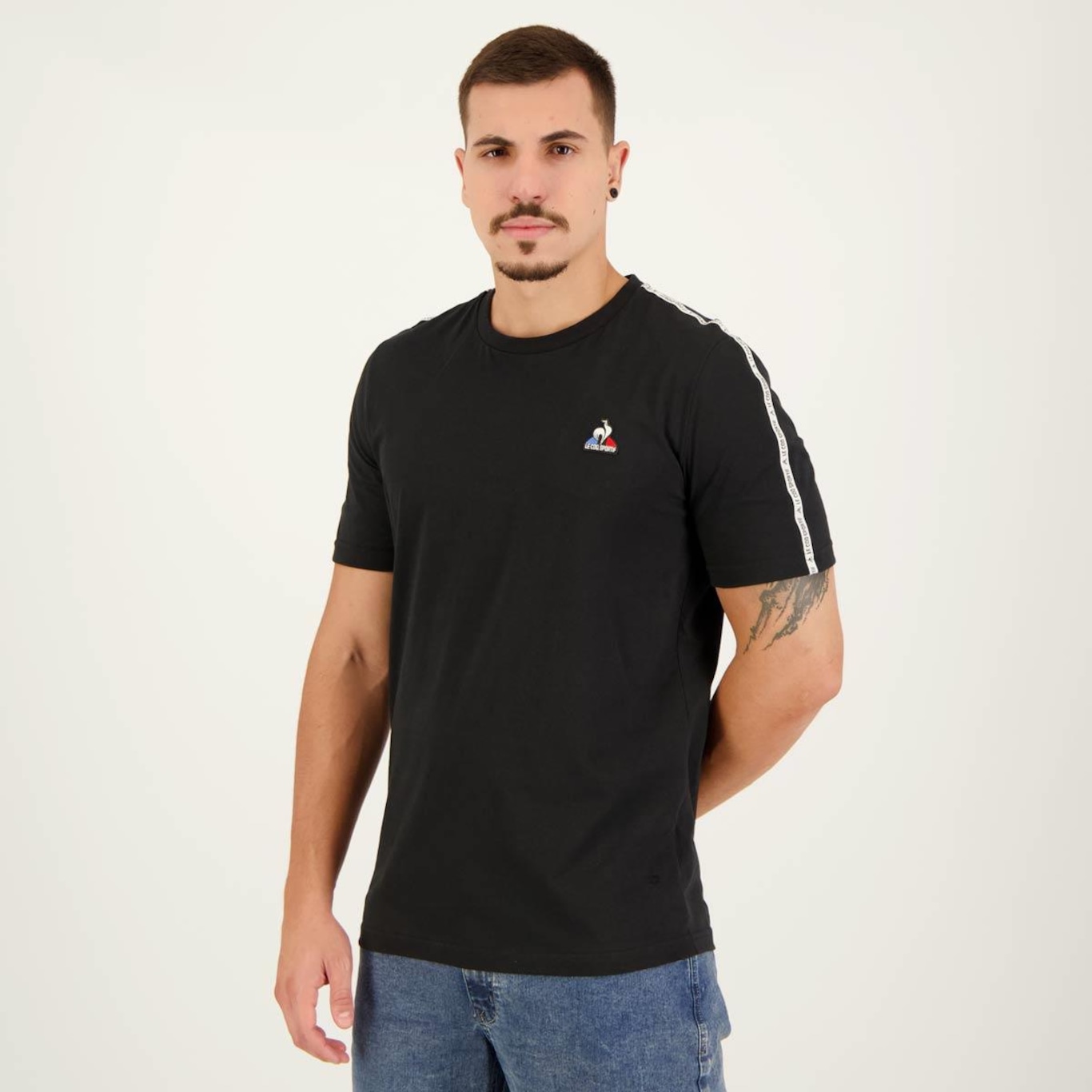 Camiseta Le Coq Sportif N°1 Stripes - Masculina - Foto 2