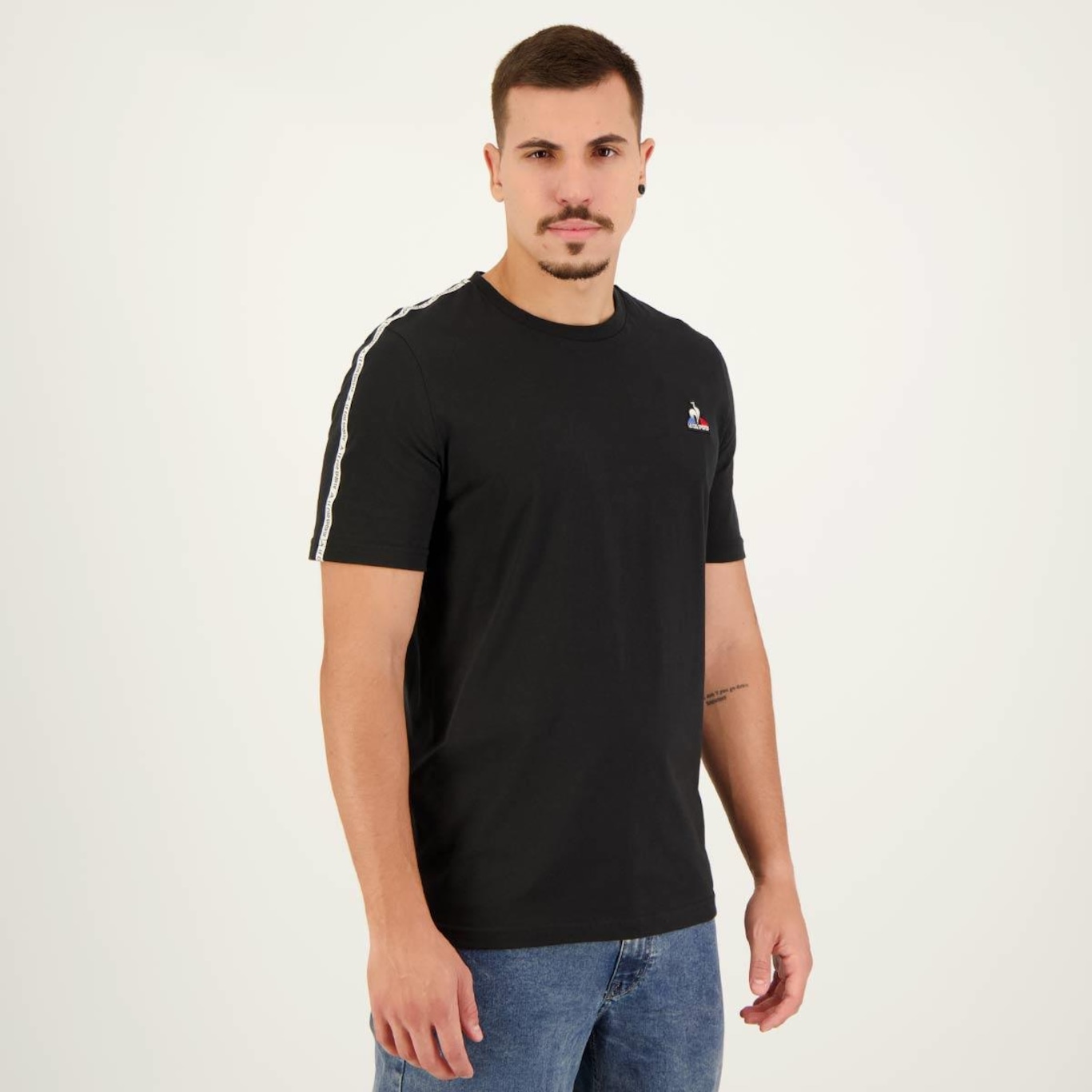 Camiseta Le Coq Sportif N°1 Stripes - Masculina - Foto 5