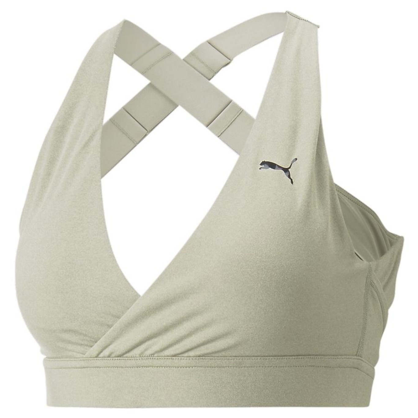 Top Fitness com Bojo Puma Yogini Mid Impact Crossover Training - Feminino - Foto 1