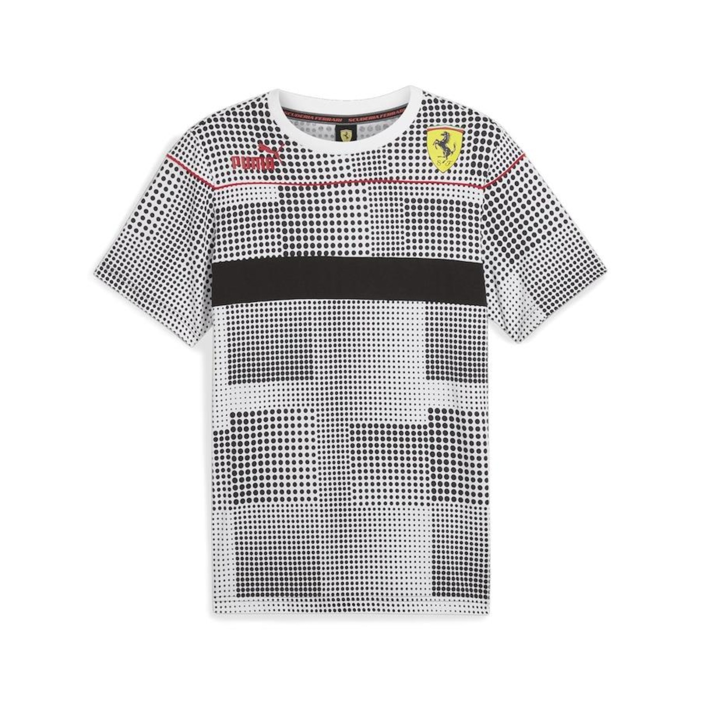 Camiseta Puma Scuderia Ferrari Race Camo Sds - Masculina - Foto 1