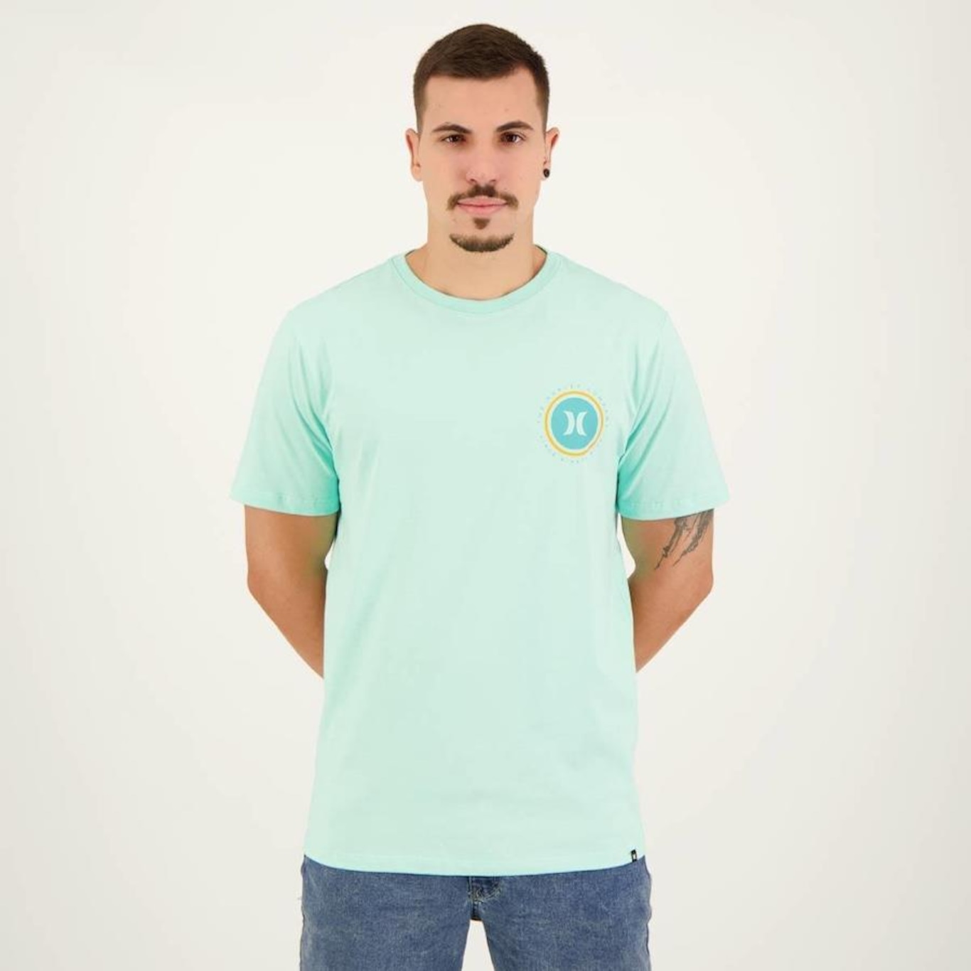 Camiseta Hurley Multi Circle - Masculina - Foto 1