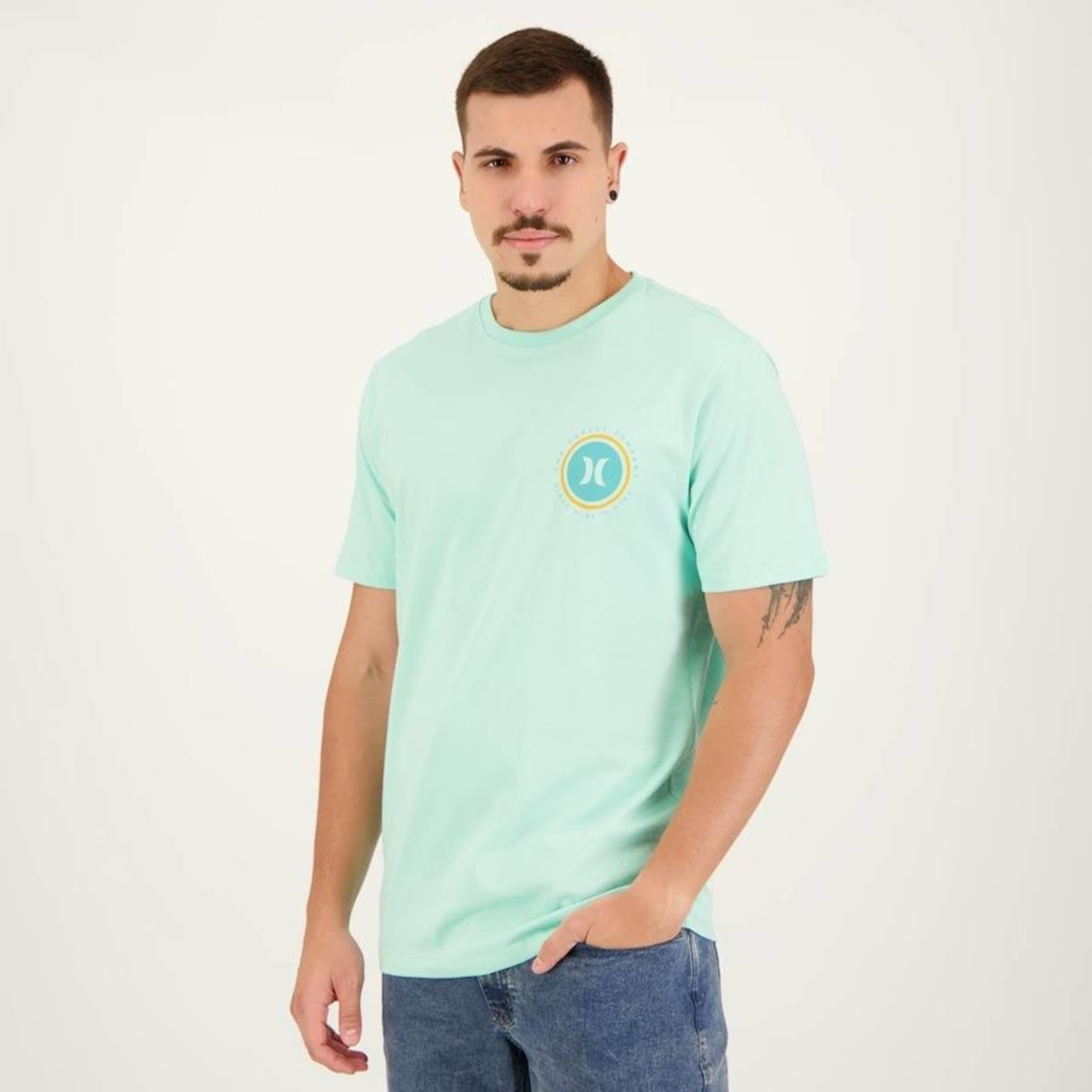 Camiseta Hurley Multi Circle - Masculina - Foto 2