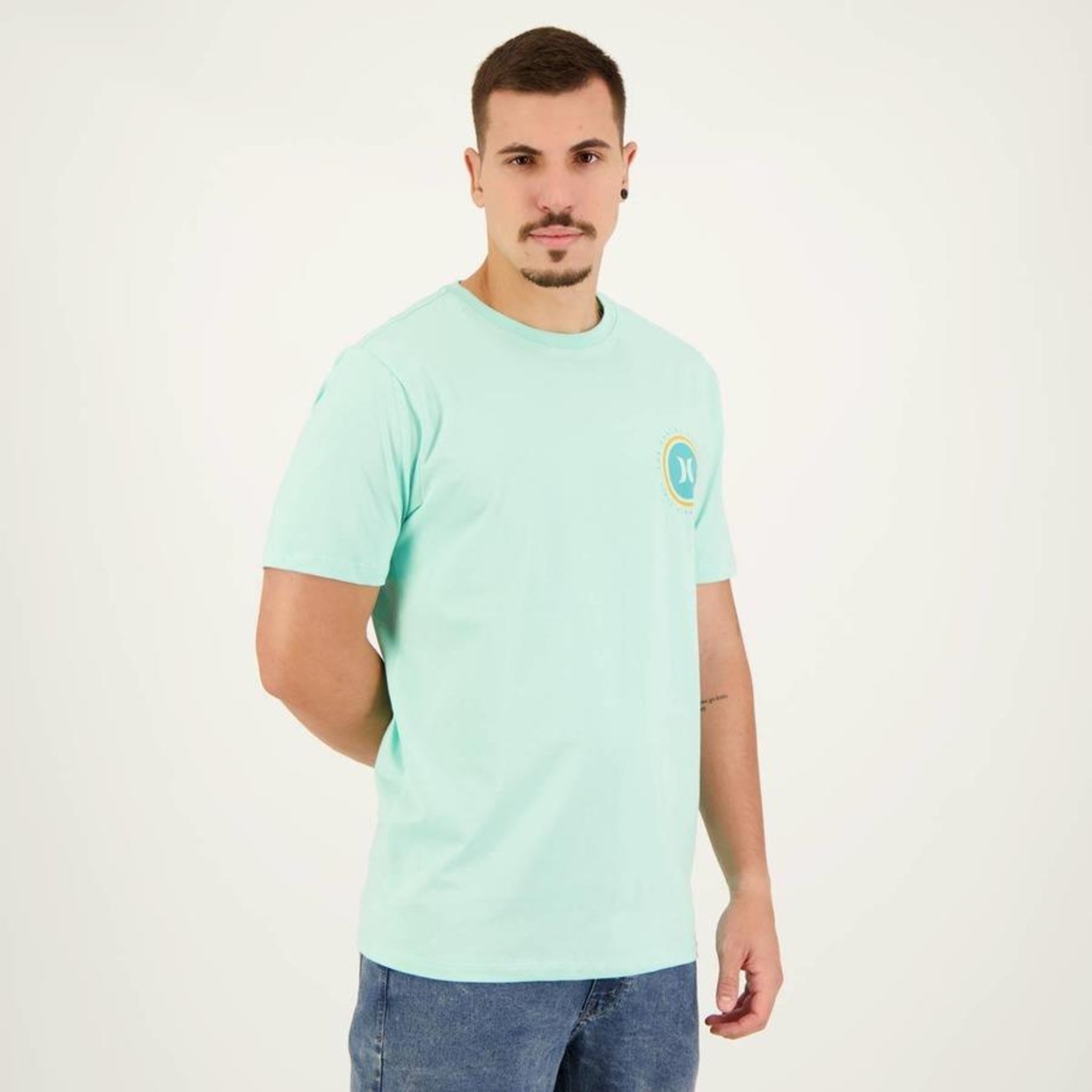 Camiseta Hurley Multi Circle - Masculina - Foto 5