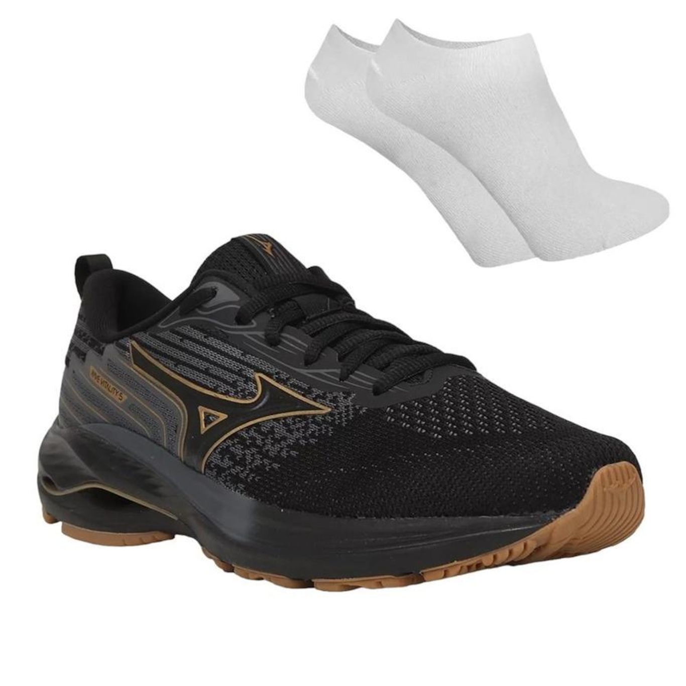 Tênis Mizuno Wave Vitality 5 + Par de Meia - Masculino - Foto 1