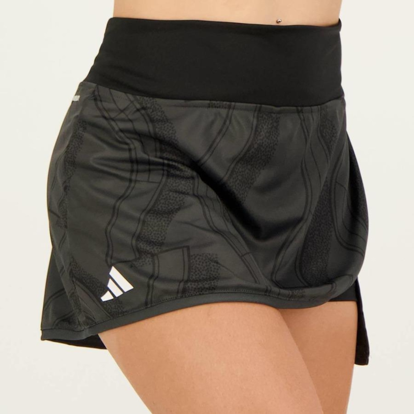 Shorts Saia adidas Club Grafica - Feminino - Foto 2