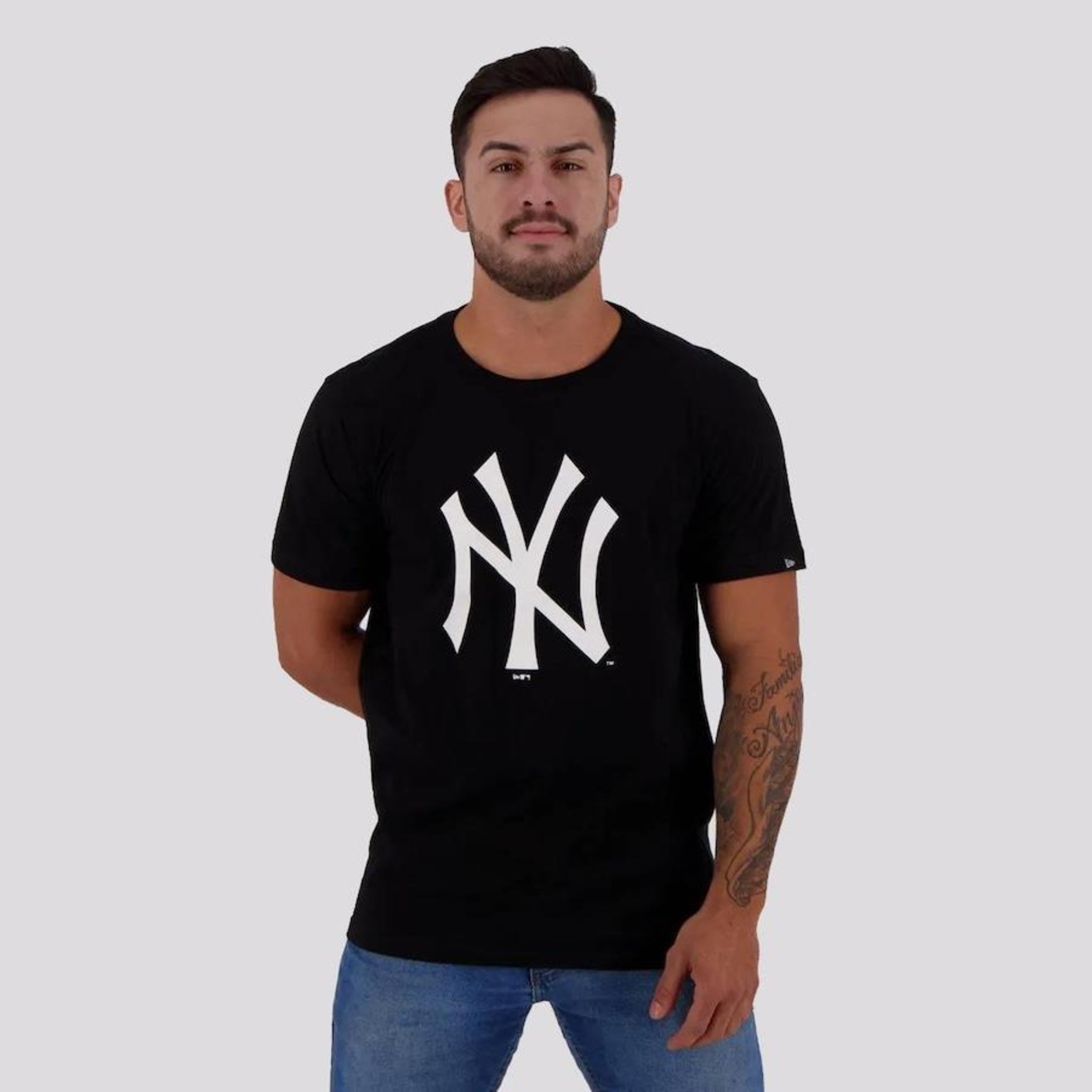 Camiseta New Era Mlb New York Yankees Essentials Duo - Masculina - Foto 1