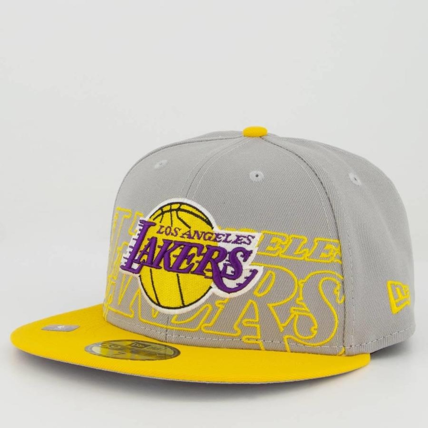 Boné Aba Reta New Era NBA Los Angeles Lakers Draft 5950 - Fechado - Adulto - Foto 1