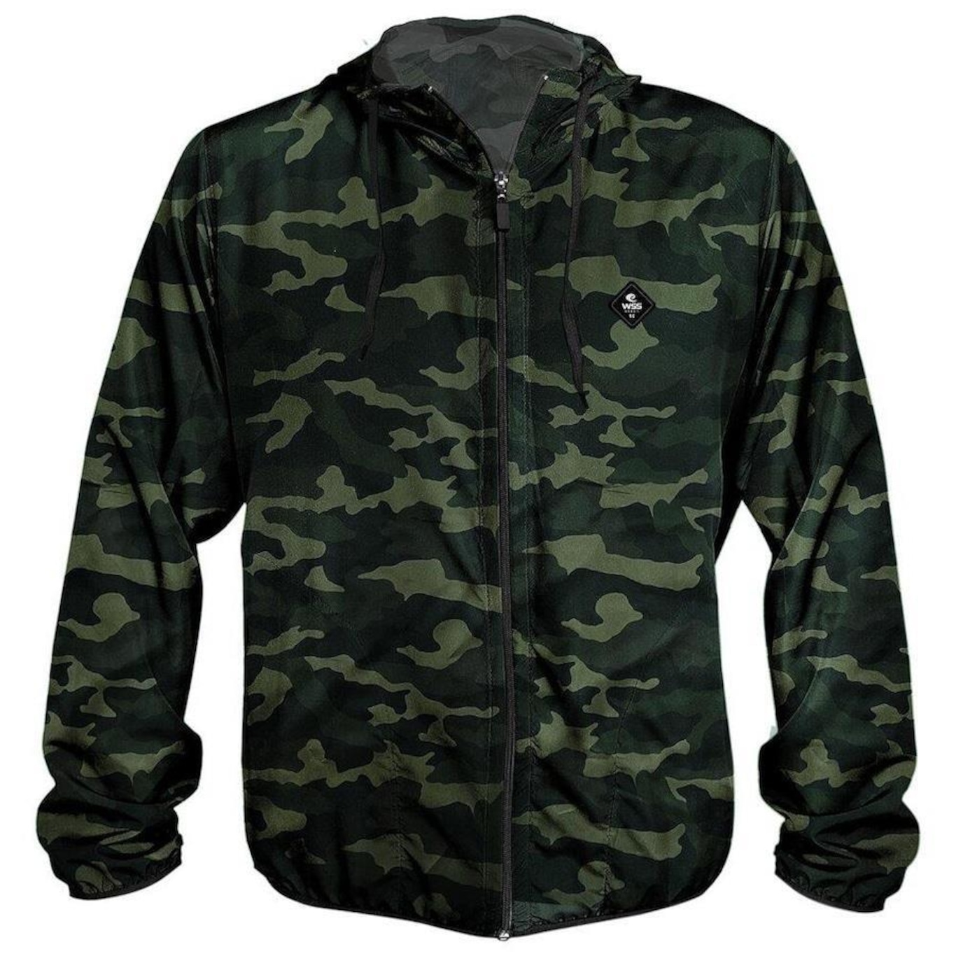 Jaqueta Corta Vento com Capuz WSS Diamond Windbreaker - Masculina - Foto 1