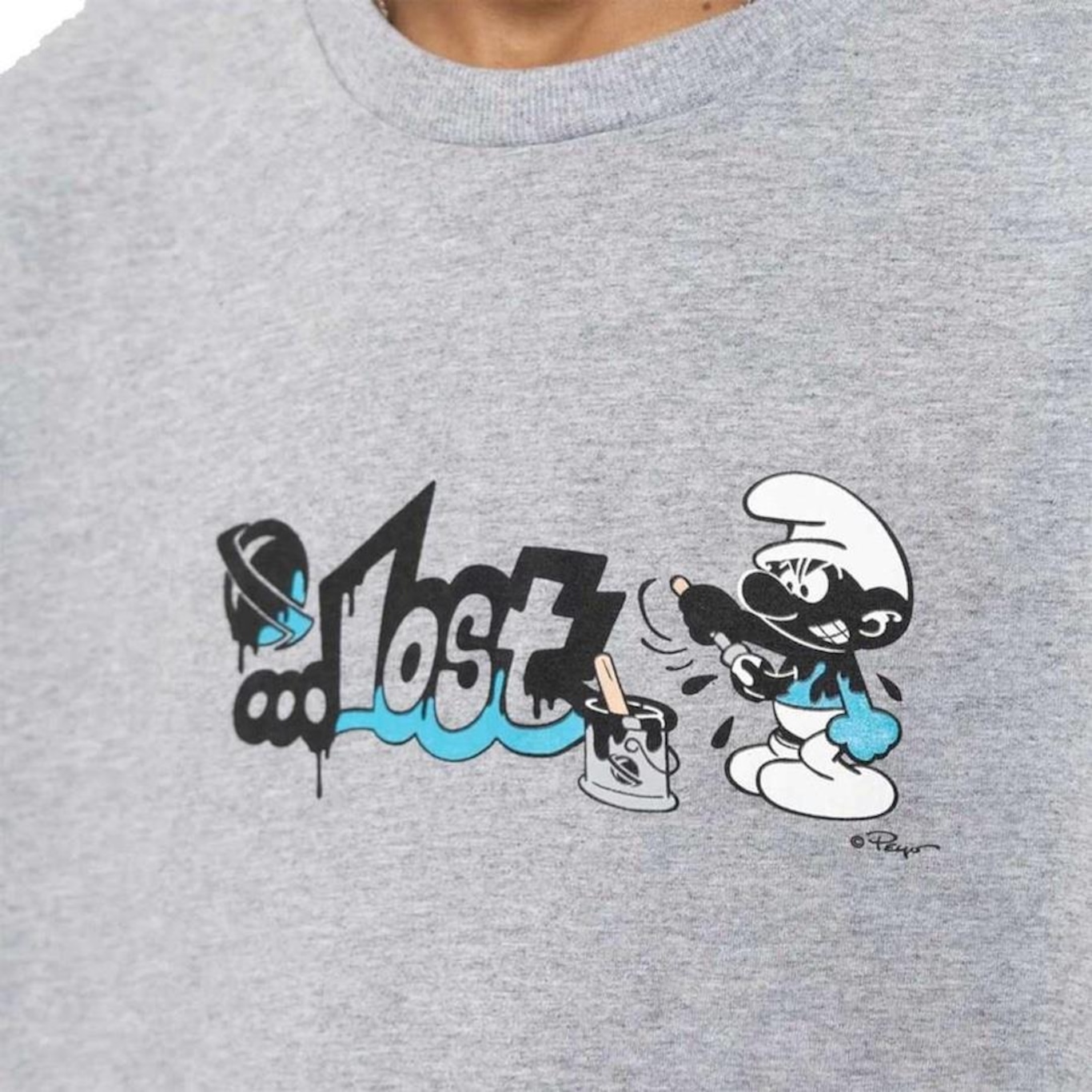 Camiseta Lost + Smurfs Inked - Masculina - Foto 3