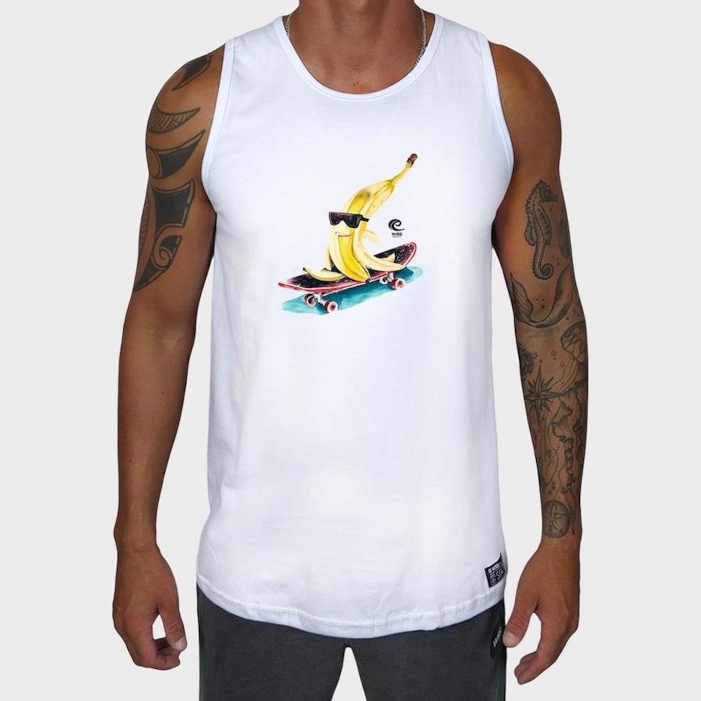 Camiseta Regata Prime Wss Radical Banana - Masculina - Foto 1