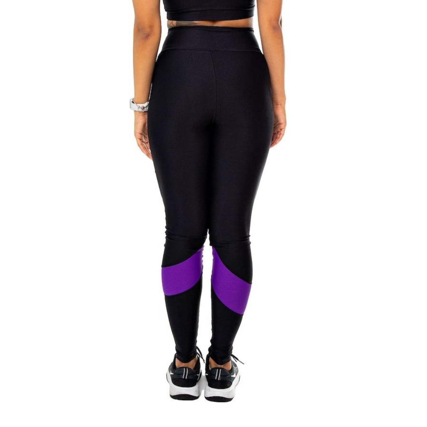 Calça Legging Hoopfit Cós Alto com Recortes - Feminina - Foto 3