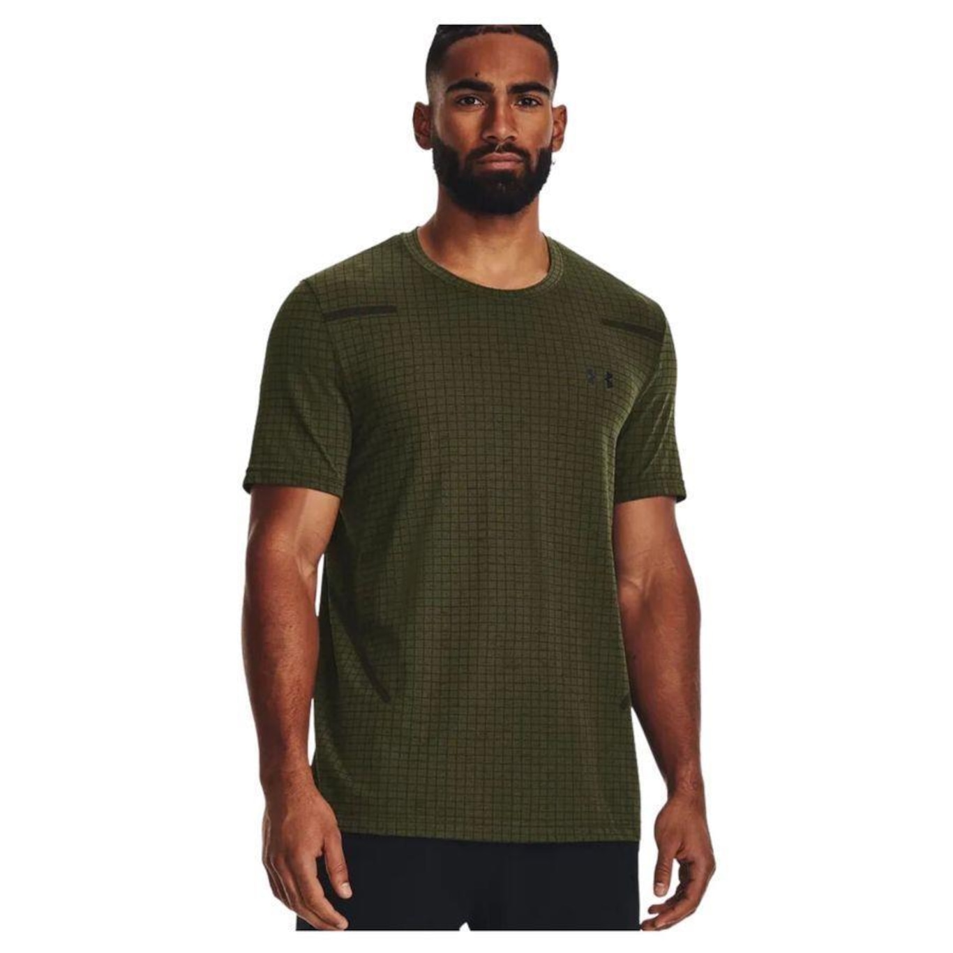 Camiseta Under Armour Seamless Grid - Masculina - Foto 1