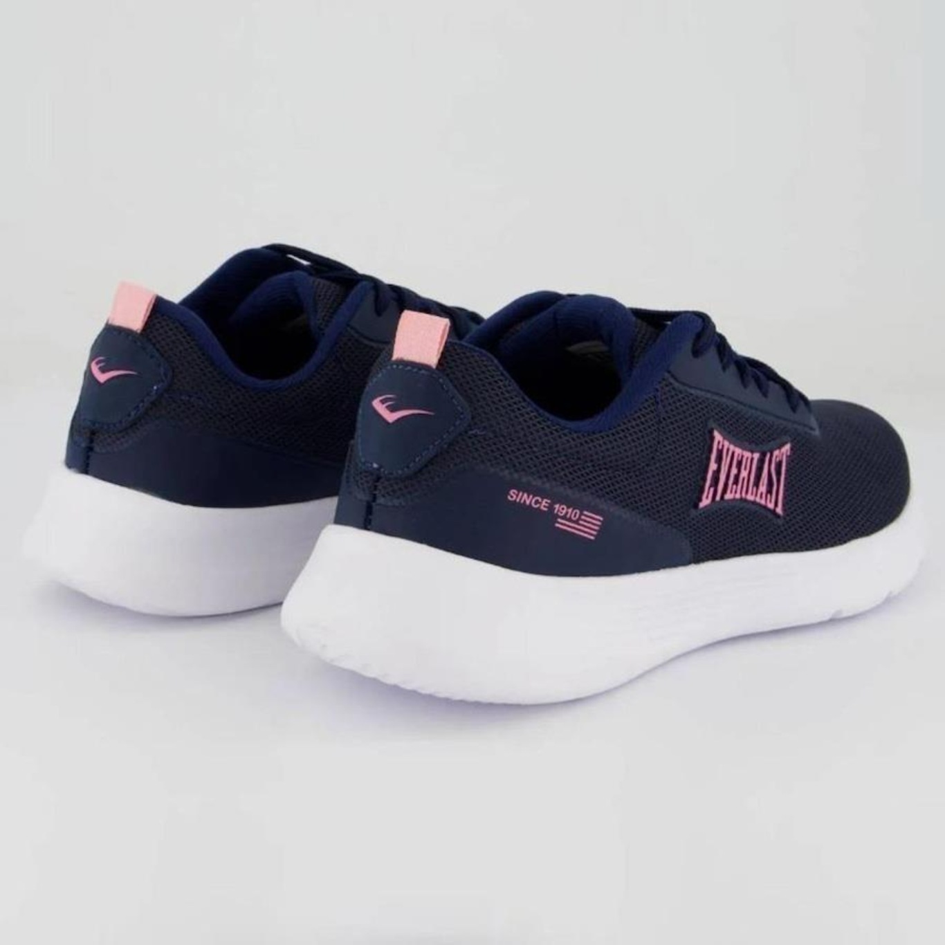 Tênis Everlast Argo Feminino Preto Rosa Caminhada Dia a Dia