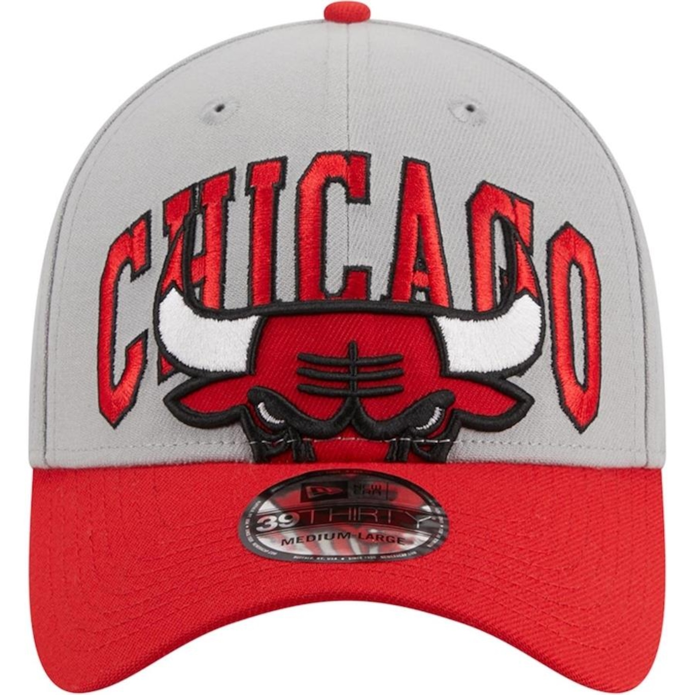 Boné New Era 39Thirty Stretch Fit Chicago Bulls Nba Tip-Off 2023 - Fechado - Adulto - Foto 3