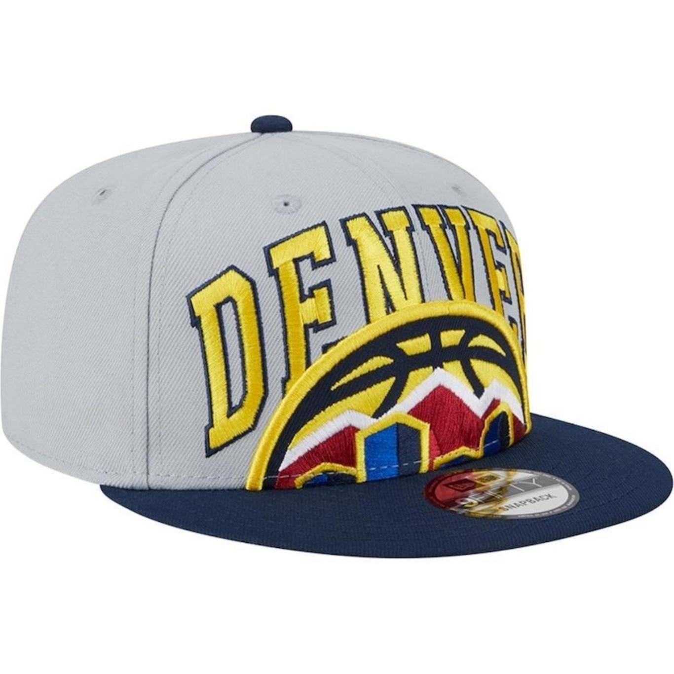 Boné Aba Reta New Era 9Fifty Denver Nuggets Nba Tip-Off 2023 - Snapback - Adulto - Foto 2