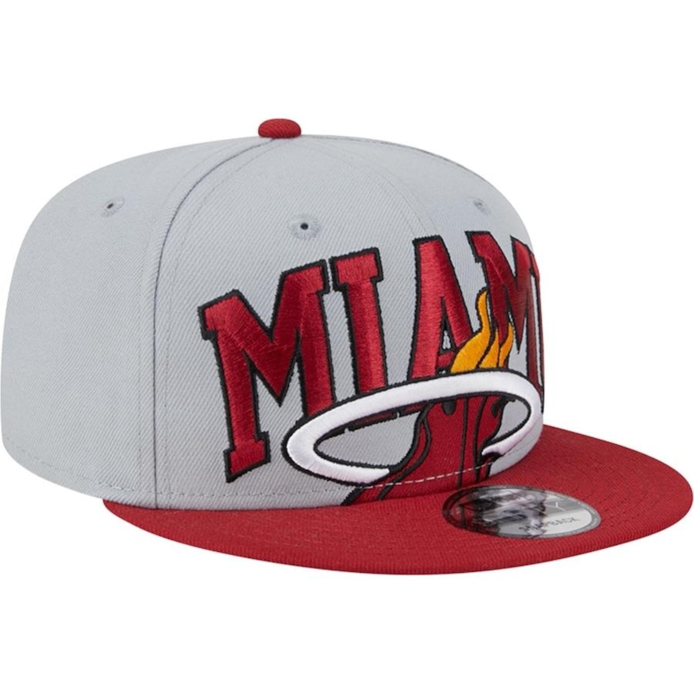 Boné Aba Reta New Era 9Fifty Miami Heat Nba Tip-Off 2023 - Snapback - Adulto - Foto 2