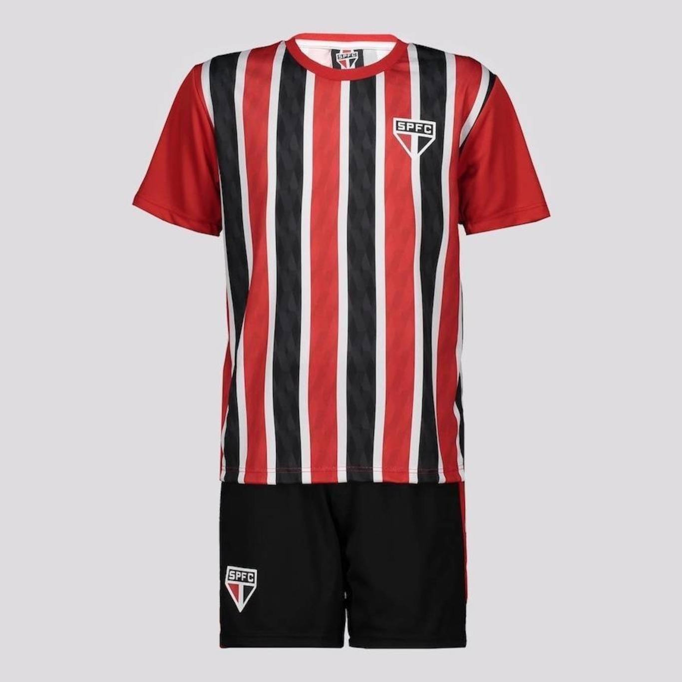 Kit Uniforme do São Paulo Mini Craque: Camisa + Calção - Infantil - Foto 1