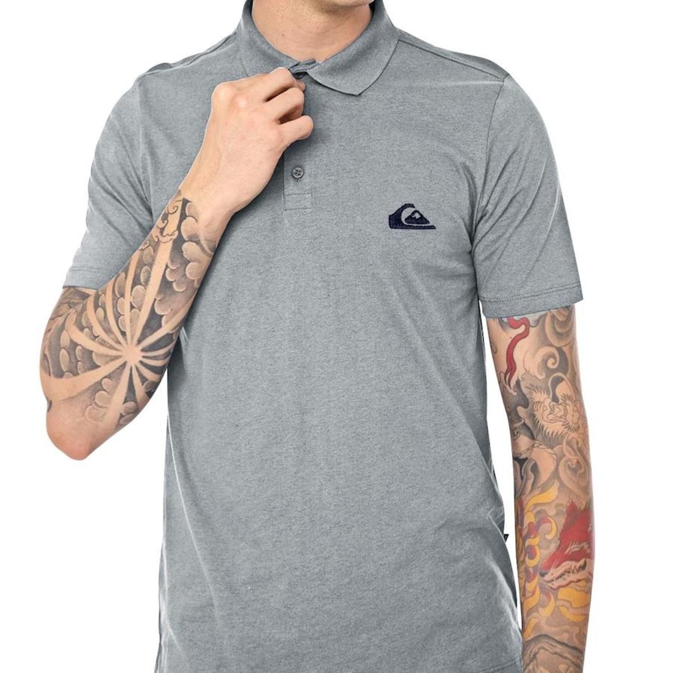 Camisa Polo Quiksilver Embroidery Piquet - Masculina - Foto 3