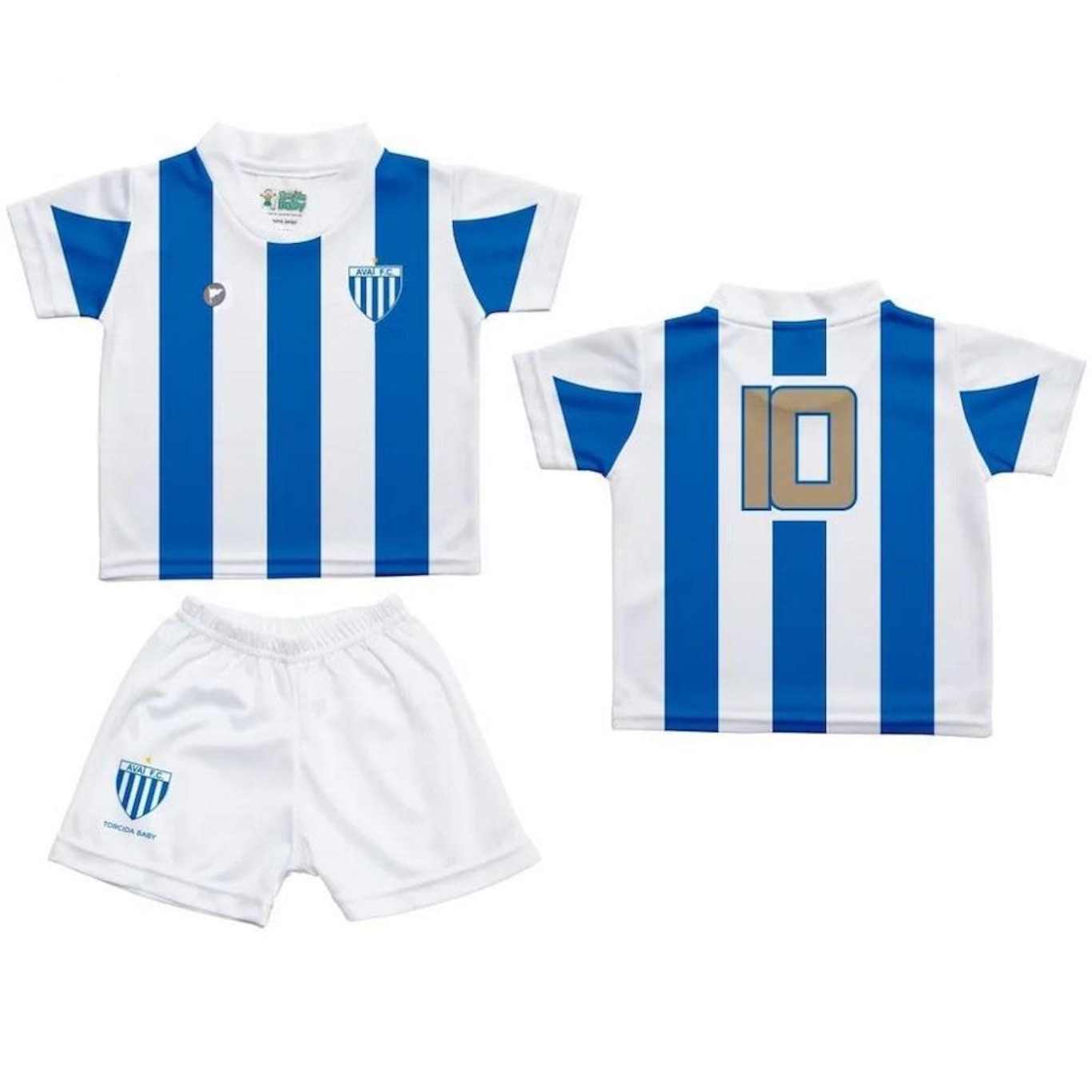 Kit Uniforme do Avaí Torcida Baby Bebê 031SS - Infantil - Foto 1