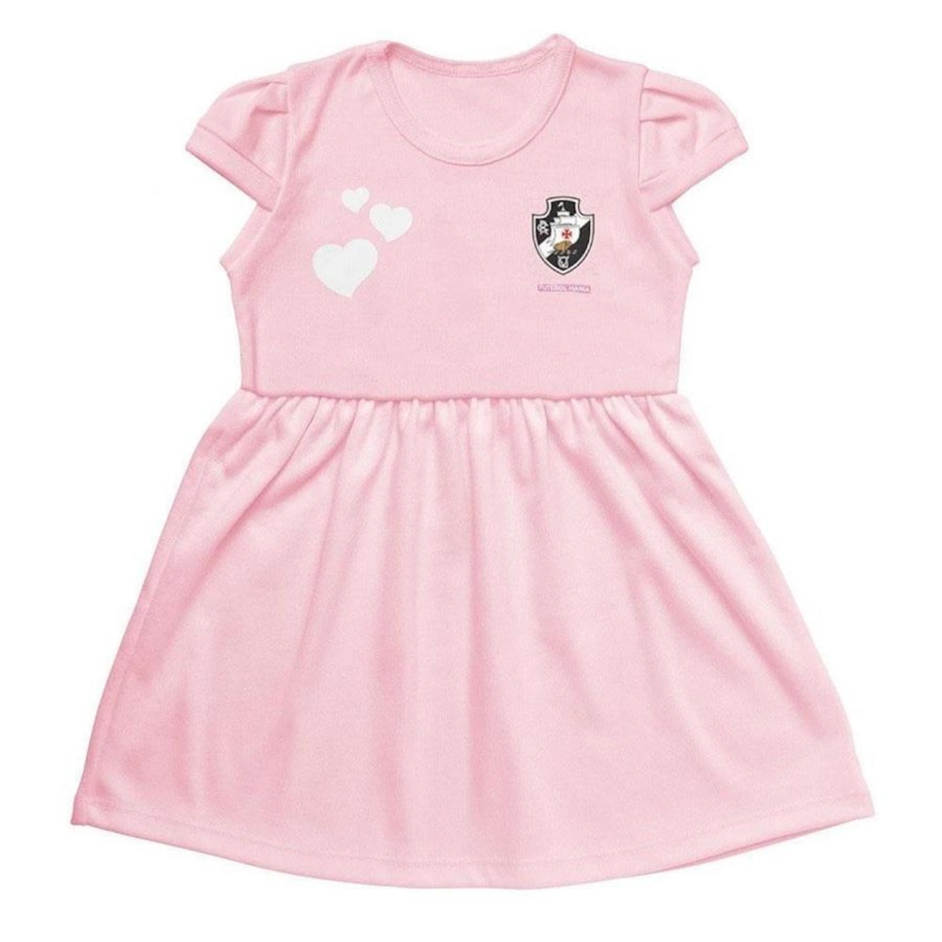 Vestido Vasco Torcida Baby Canelado 274Cr - Infantil - Foto 2