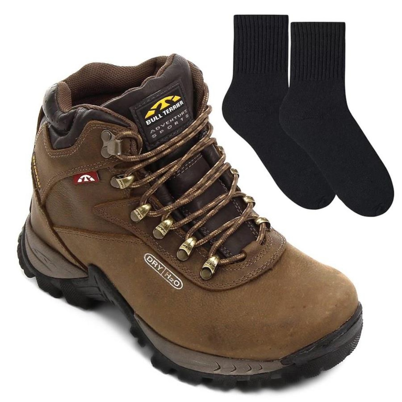 Bota Adventure Bull Terrier Discovery + Par de Meia - Masculina - Foto 1