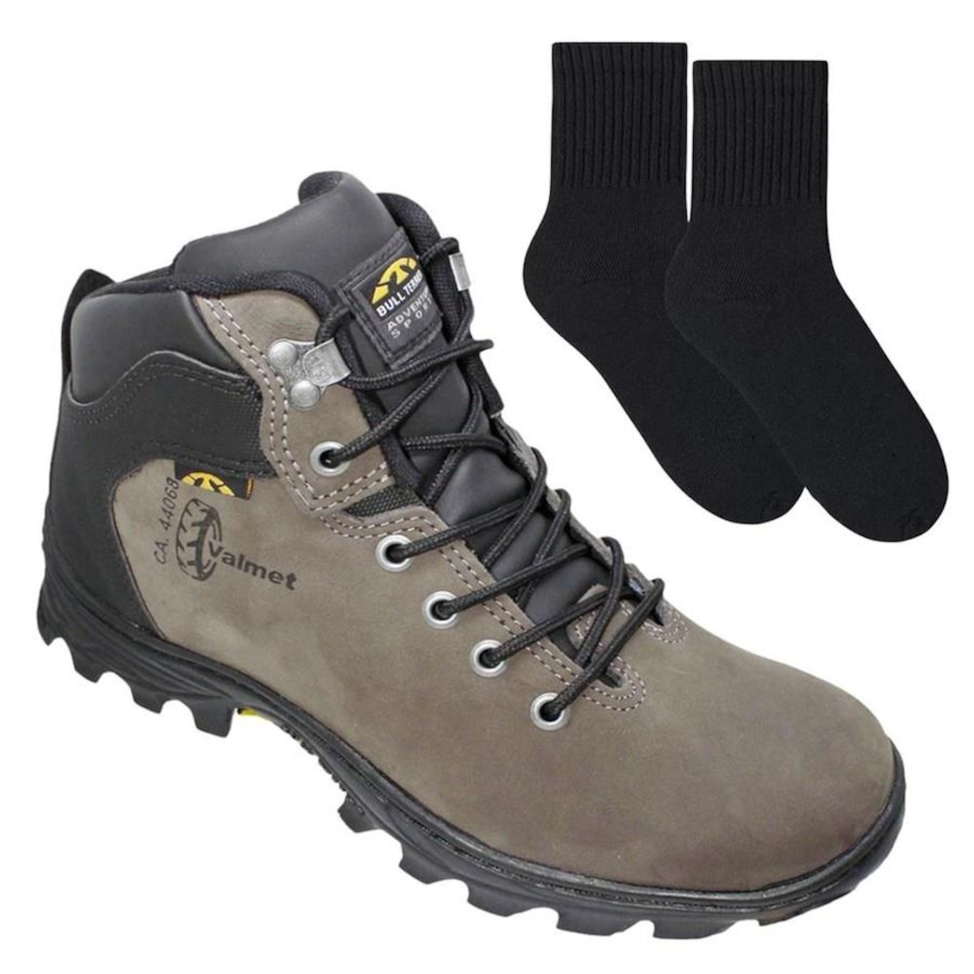 Bota Adventure Bull Terrier Valmet + Par de Meia - Masculina - Foto 1