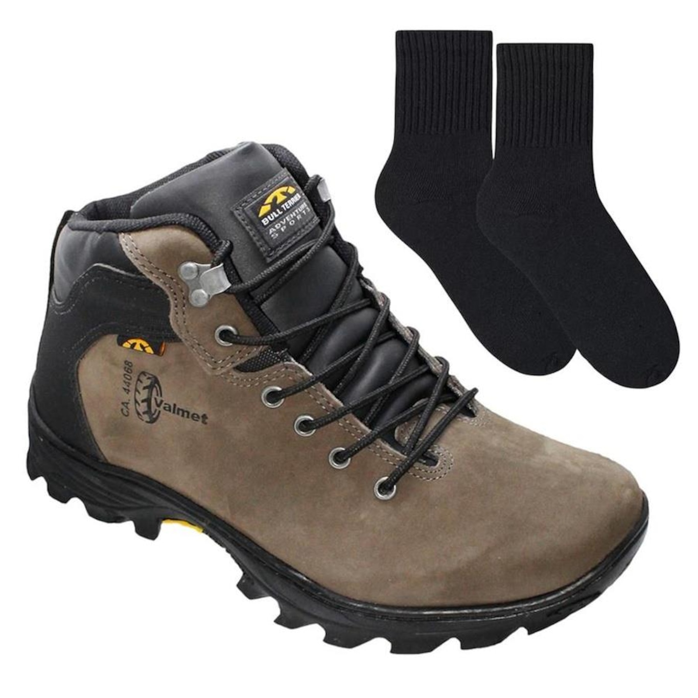 Bota Adventure Bull Terrier Valmet + Par de Meia - Masculina - Foto 1