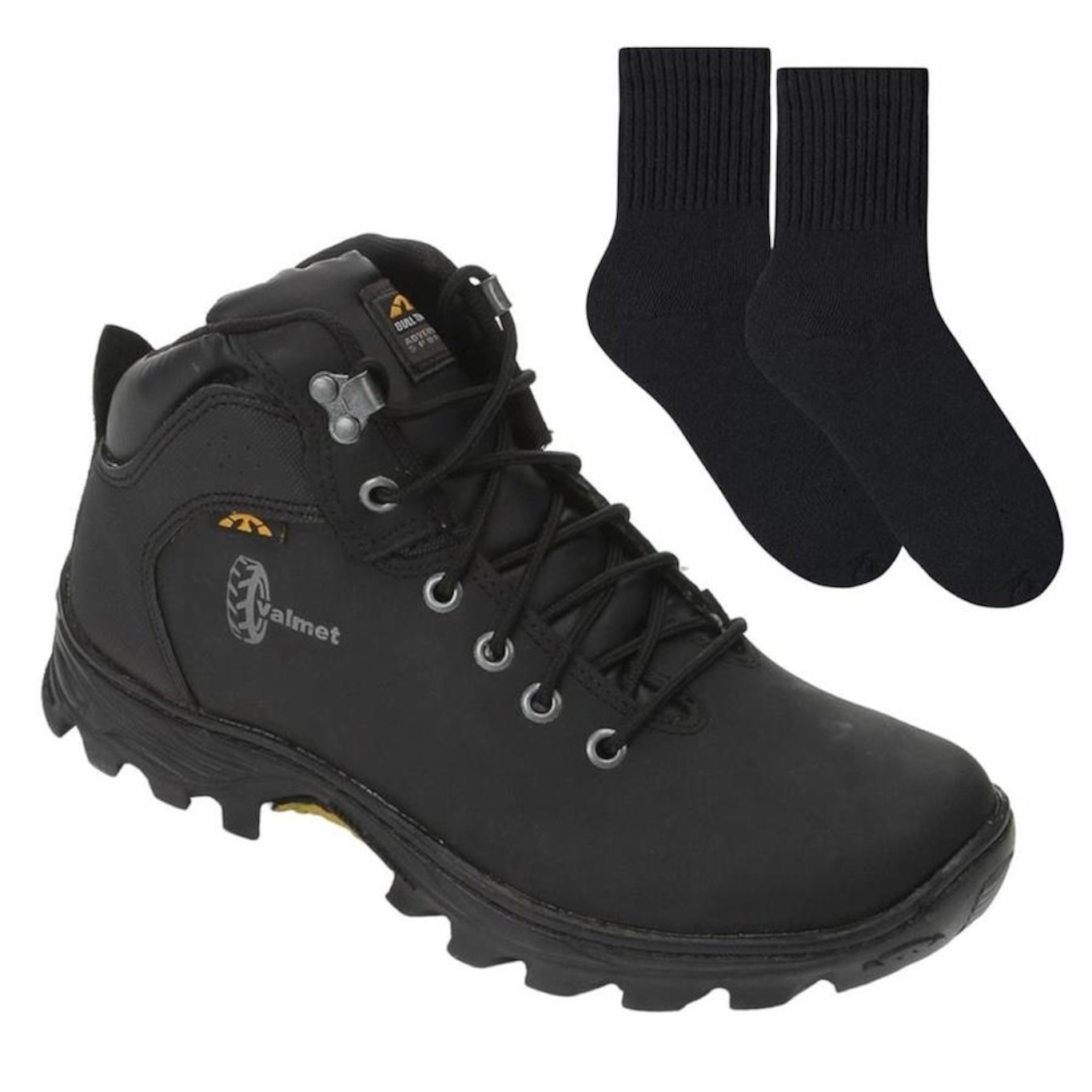 Bota Adventure Bull Terrier Valmet + Par de Meia - Masculina - Foto 1